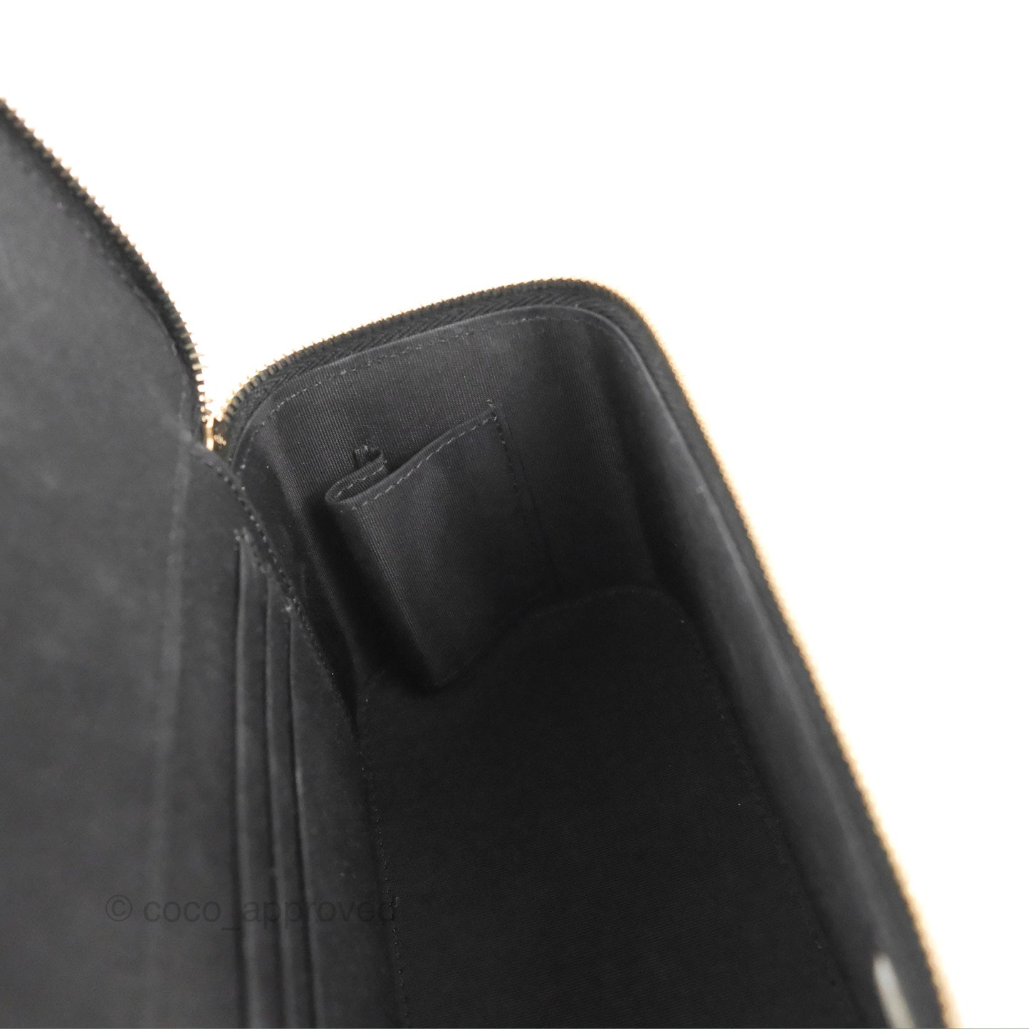 Chanel Vanity Rectangular Top Handle Black Lambskin Gold Hardware
