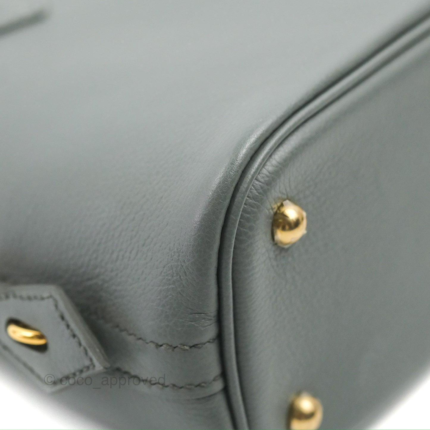 Hermès Bolide 25 Vert Amande Gold Hardware
