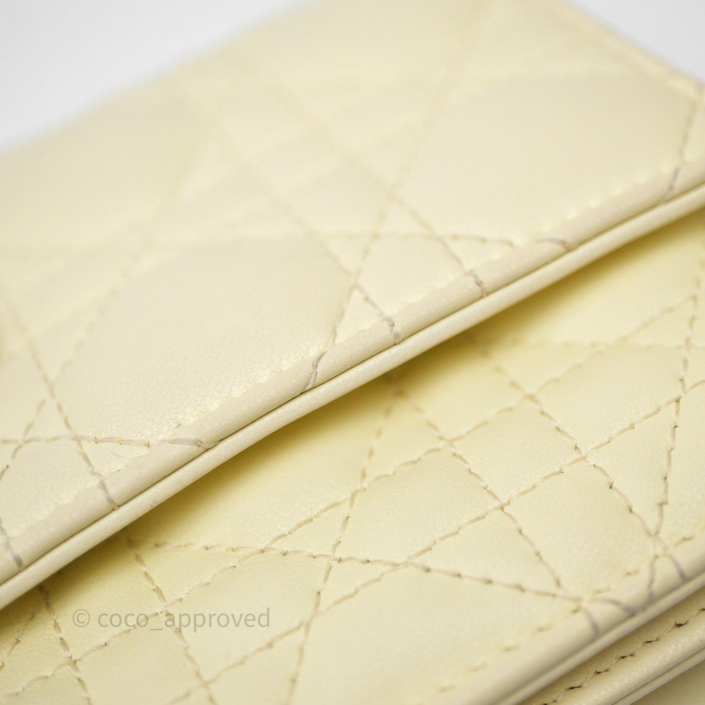 Christian Dior My Dior Mini Bag Yellow Cannage Lambskin Gold Hardware