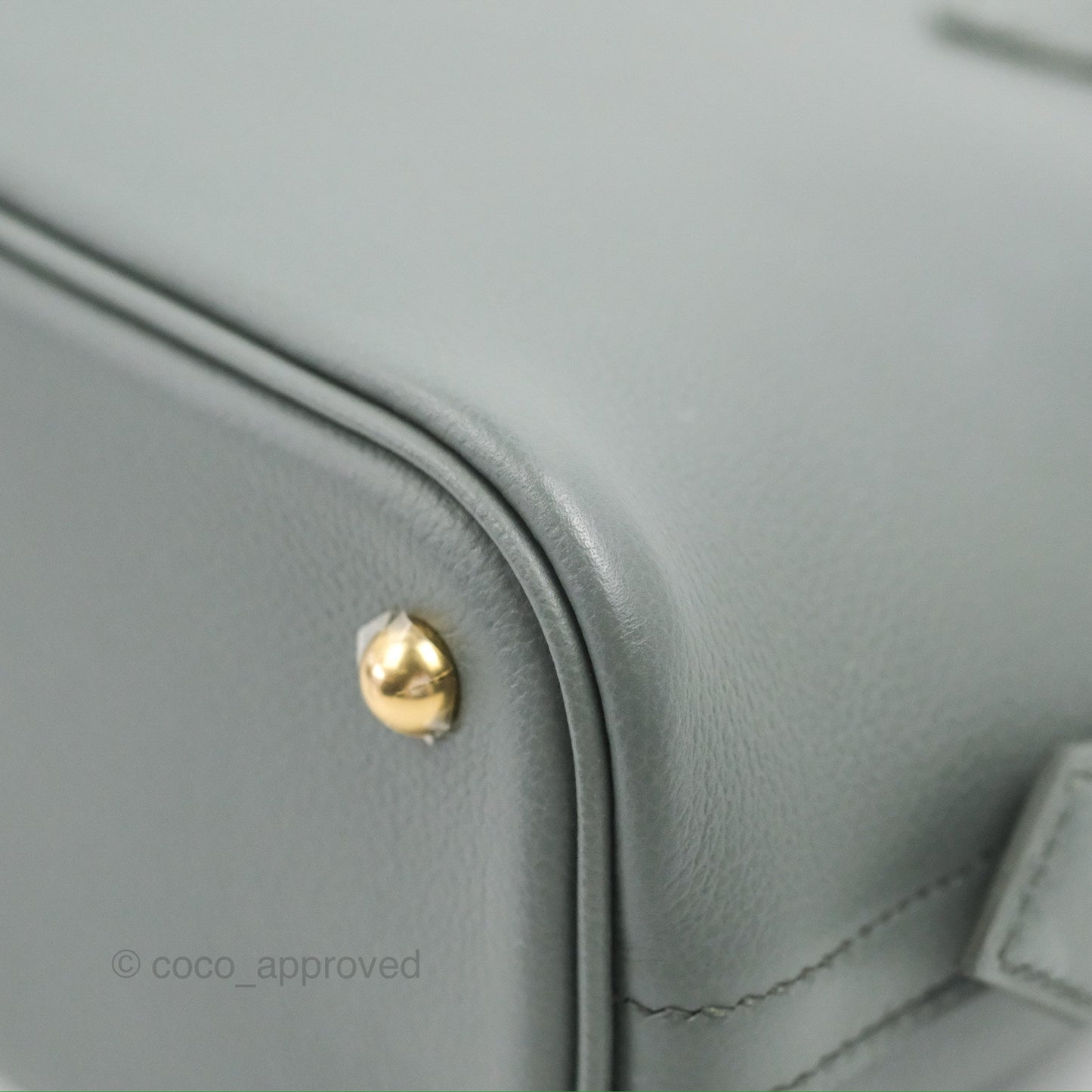 Hermès Bolide 25 Vert Amande Gold Hardware