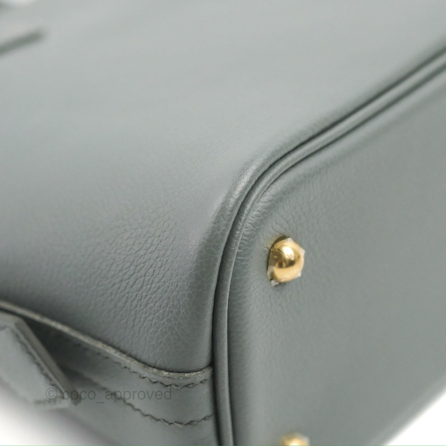 Hermès Bolide 25 Vert Amande Gold Hardware