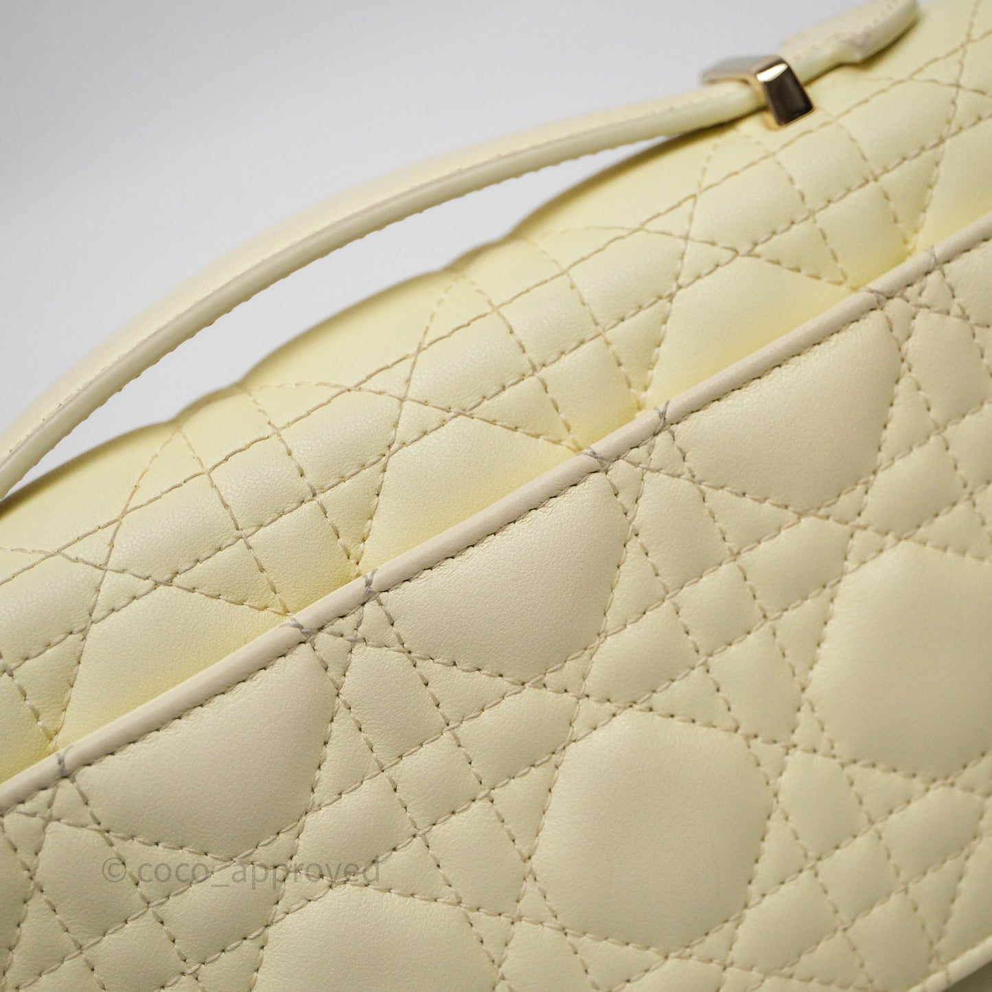 Christian Dior My Dior Mini Bag Yellow Cannage Lambskin Gold Hardware