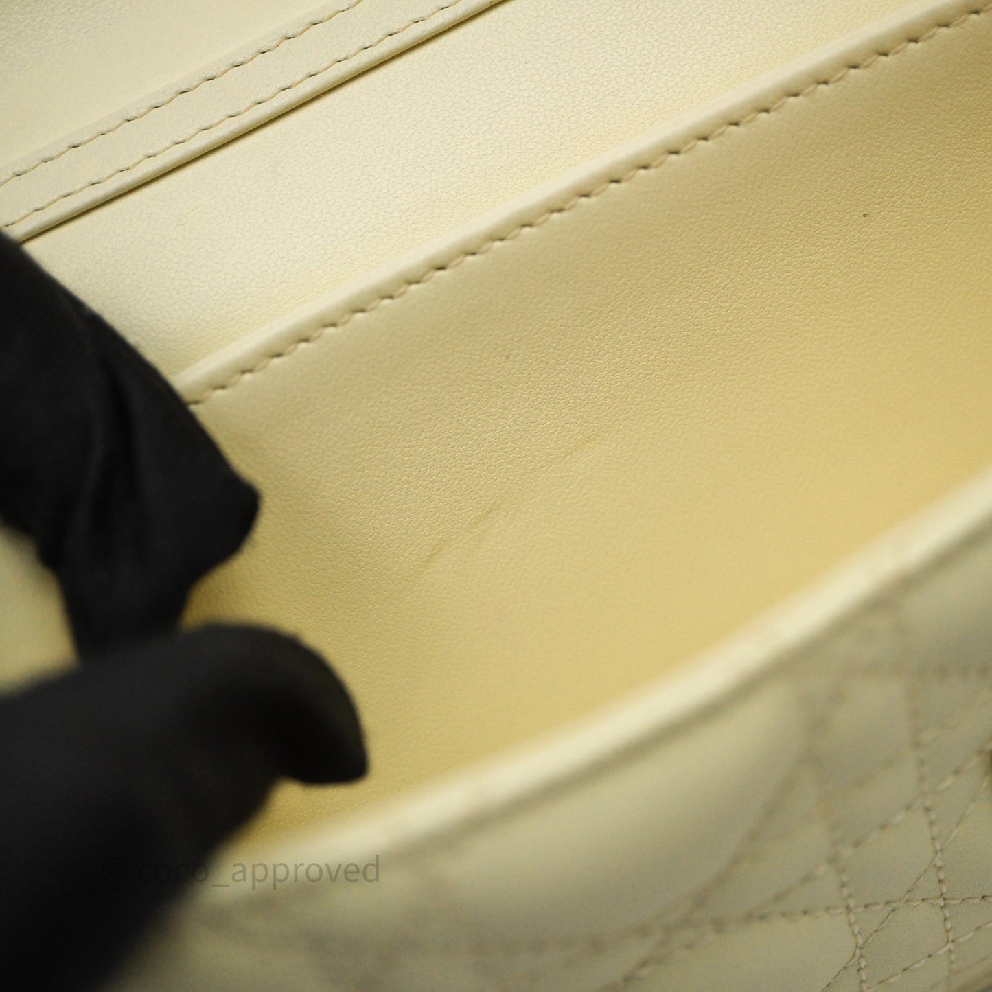 Christian Dior My Dior Mini Bag Yellow Cannage Lambskin Gold Hardware