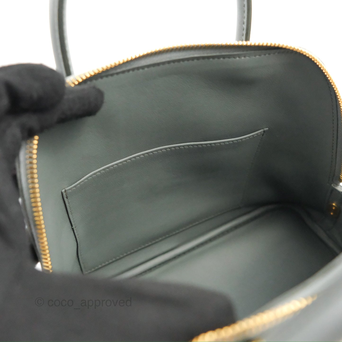 Hermès Bolide 25 Vert Amande Gold Hardware