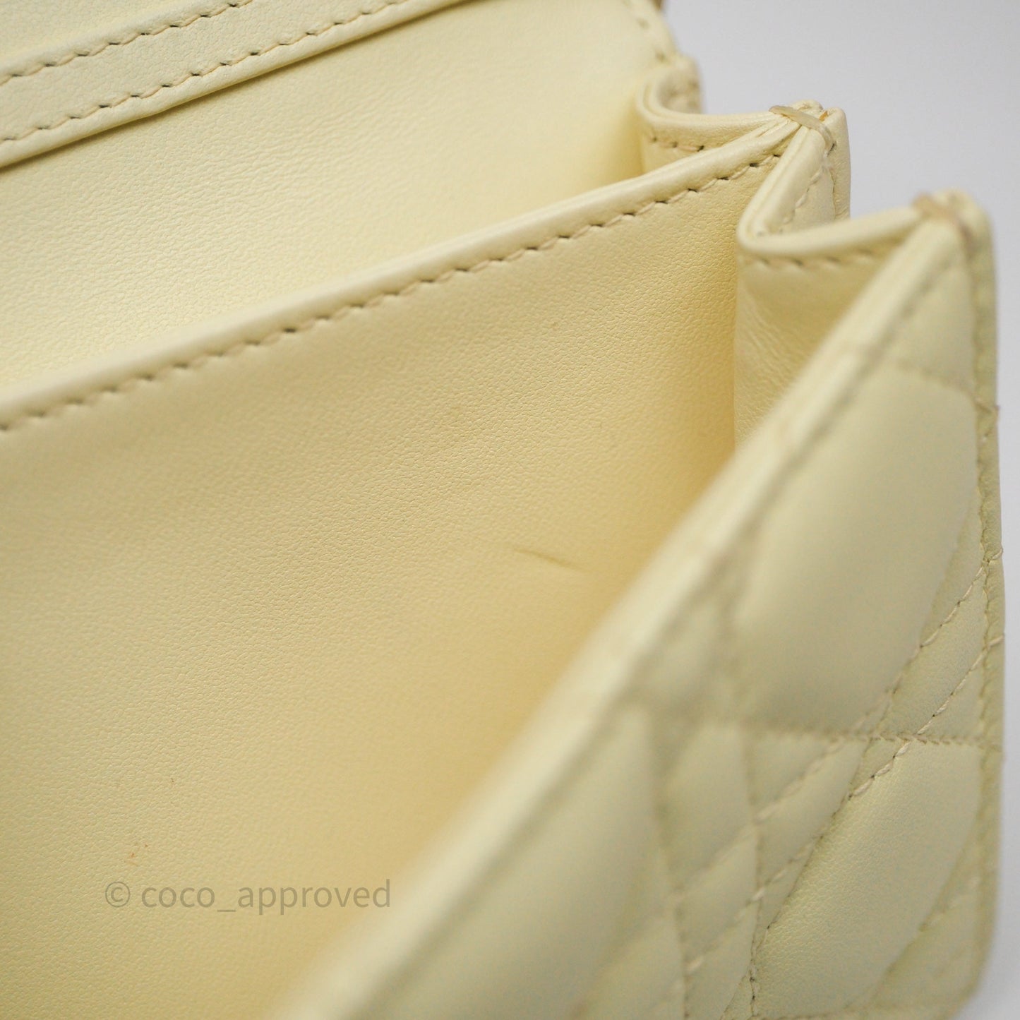 Christian Dior My Dior Mini Bag Yellow Cannage Lambskin Gold Hardware