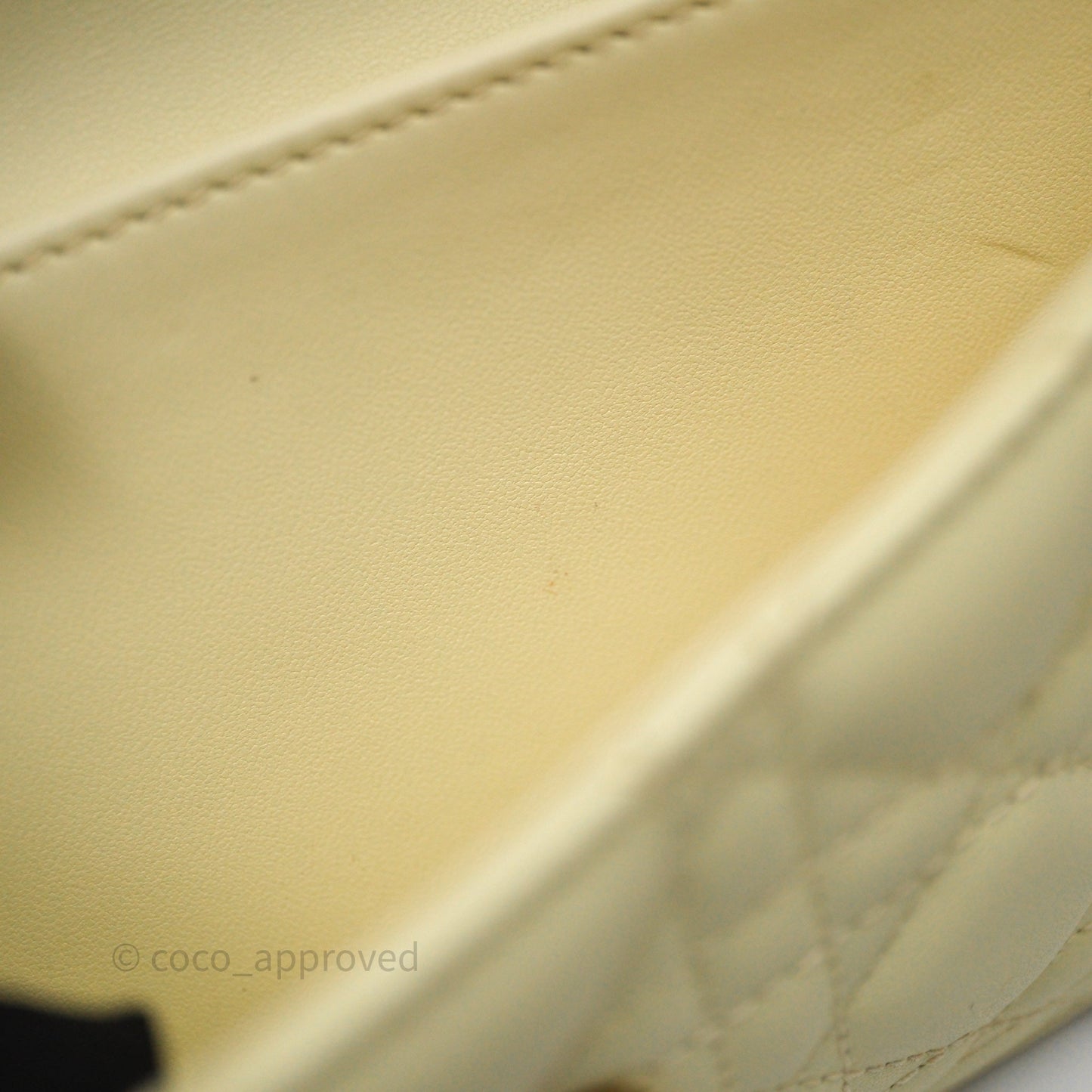 Christian Dior My Dior Mini Bag Yellow Cannage Lambskin Gold Hardware