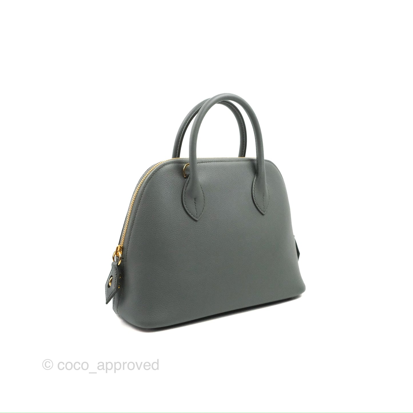 Hermès Bolide 25 Vert Amande Gold Hardware
