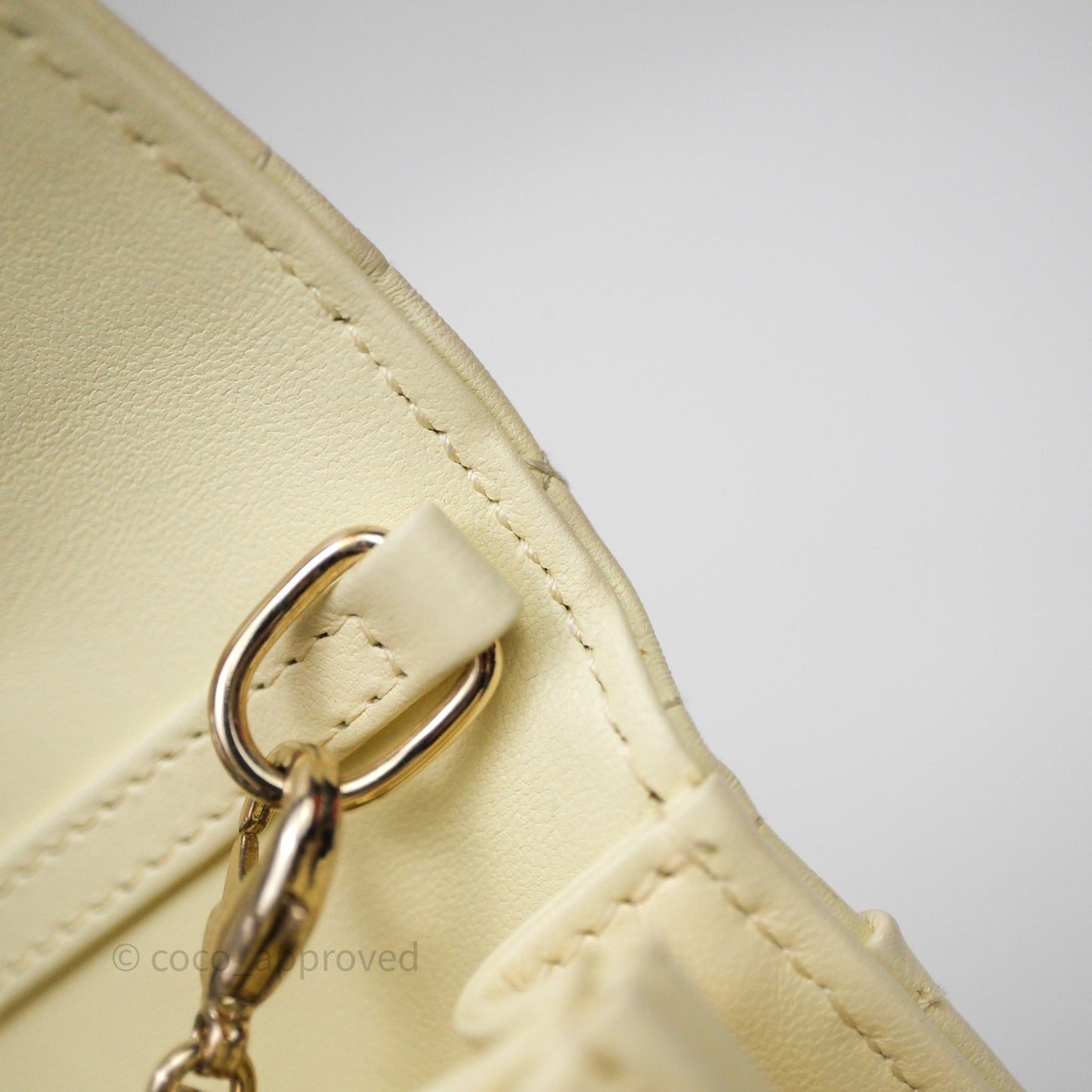 Christian Dior My Dior Mini Bag Yellow Cannage Lambskin Gold Hardware