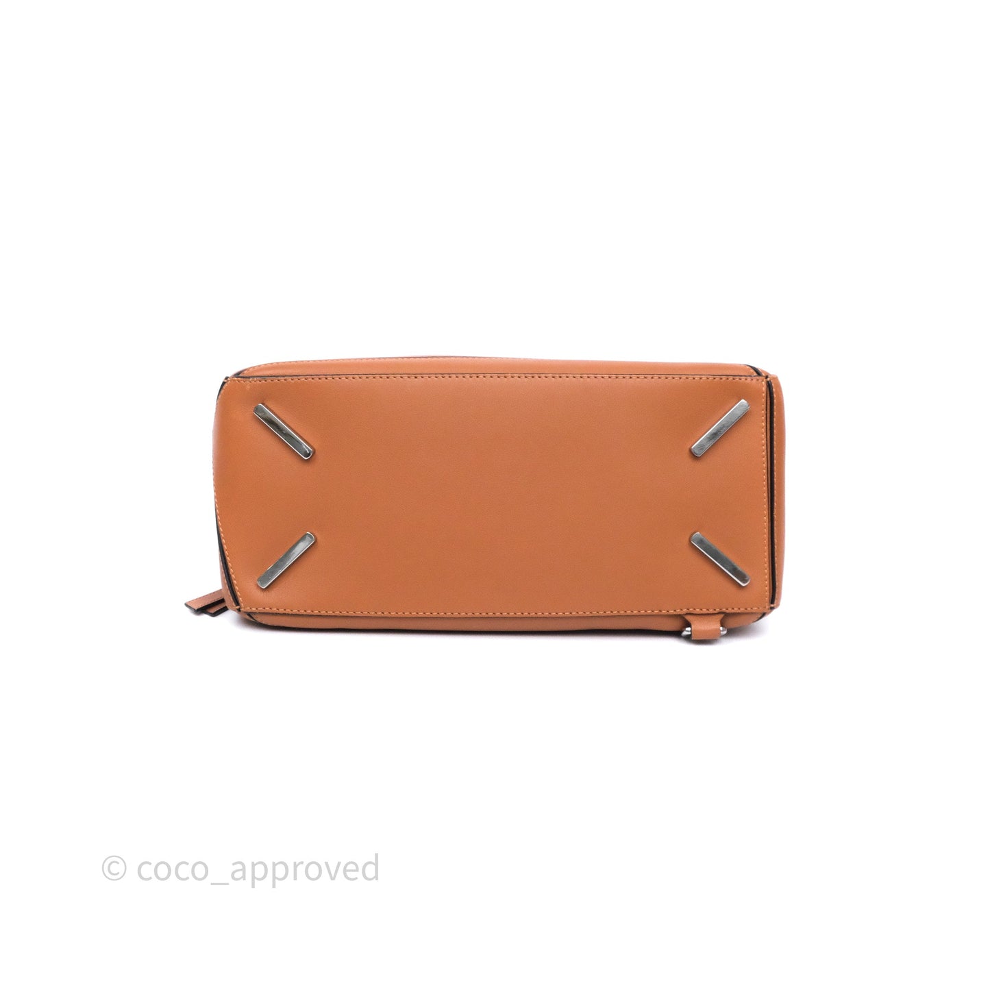 Loewe Medium Puzzle Bag Tan Calfskin Silver Hardware