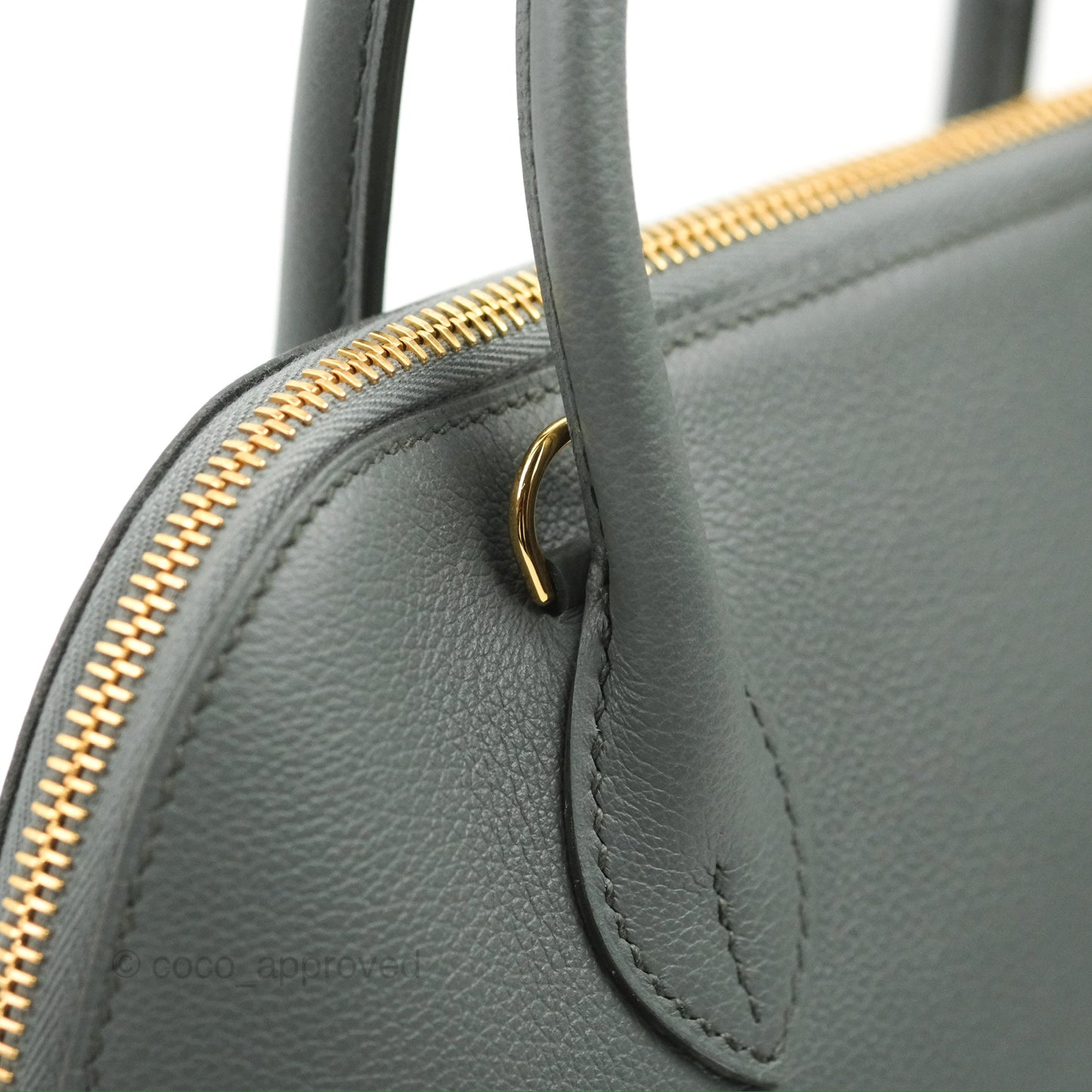 Hermès Bolide 25 Vert Amande Gold Hardware