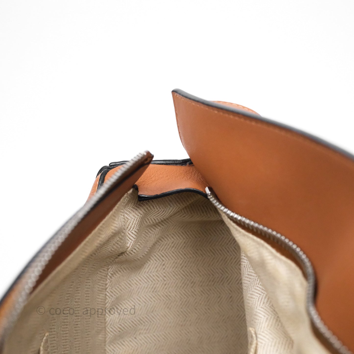 Loewe Medium Puzzle Bag Tan Calfskin Silver Hardware