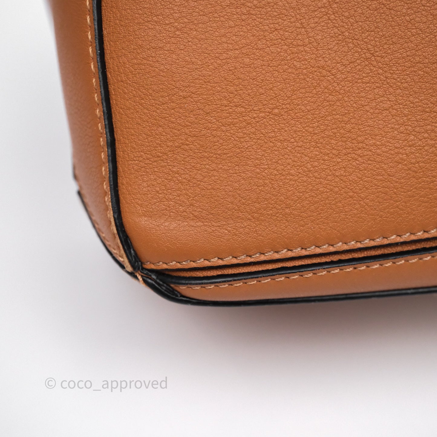 Loewe Medium Puzzle Bag Tan Calfskin Silver Hardware