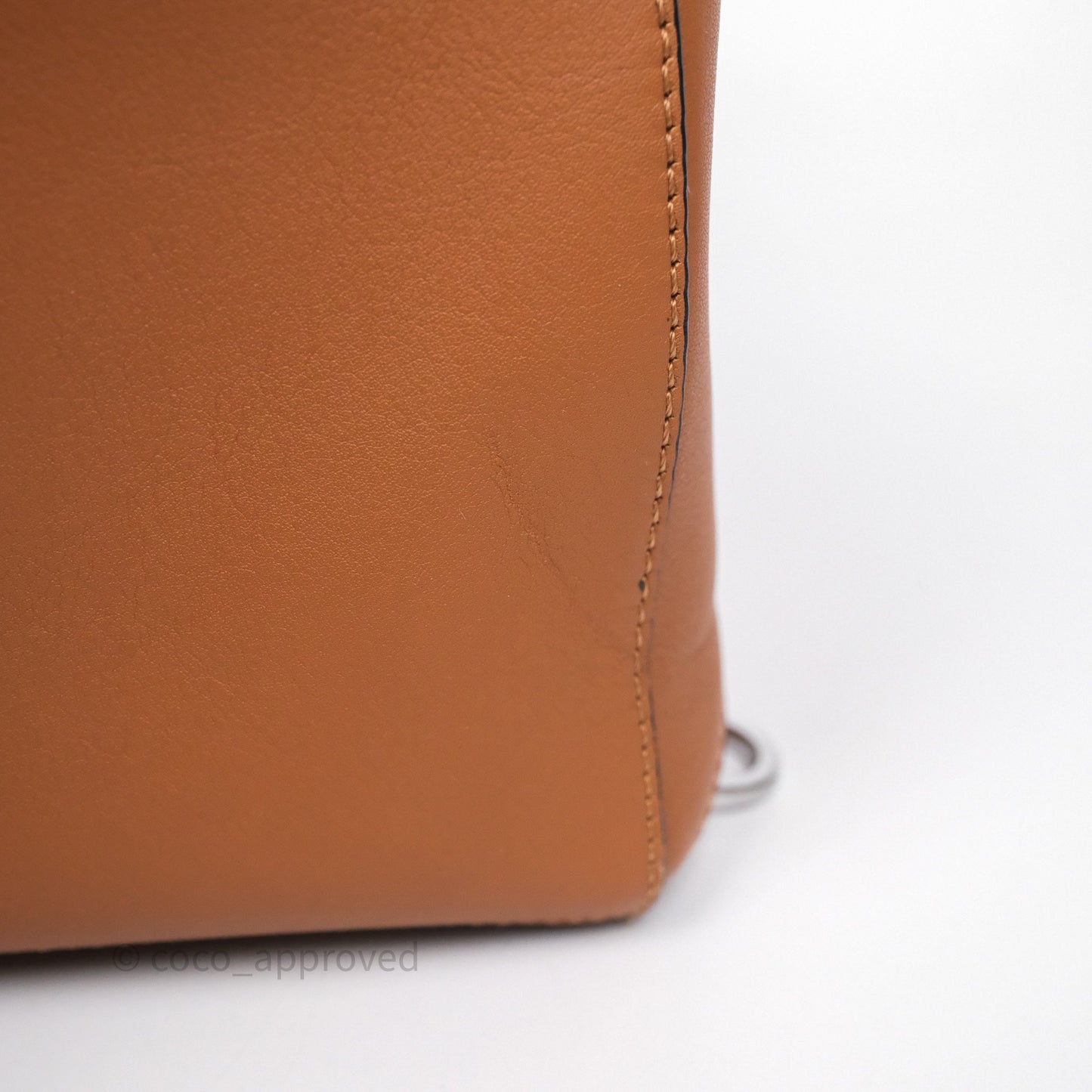 Loewe Medium Puzzle Bag Tan Calfskin Silver Hardware