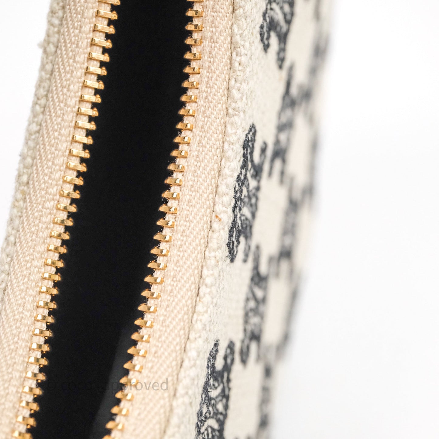 Celine Mini Ava Bag In Triomphe Canvas Black