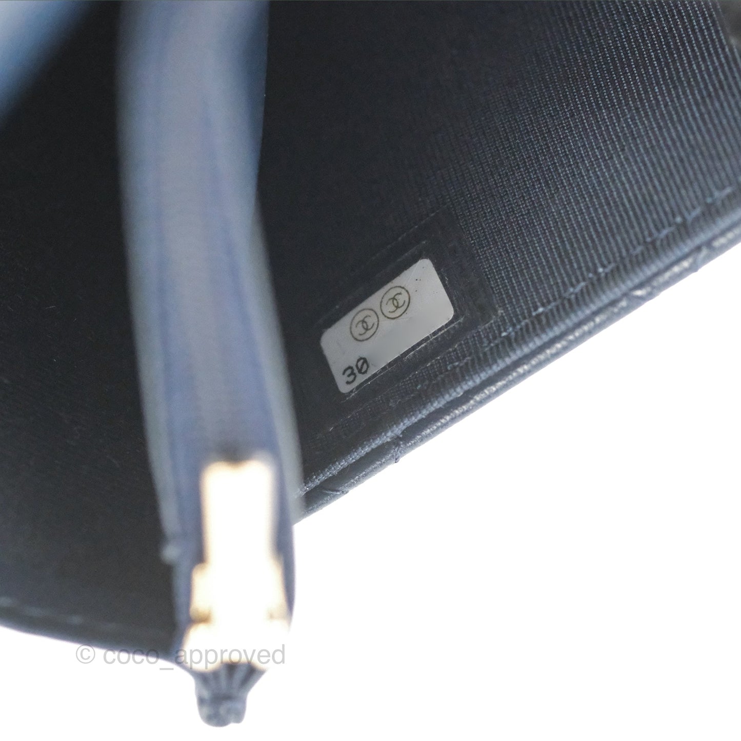Chanel Quilted Classic Wallet on Chain WOC Navy Lambskin Gold Hardware