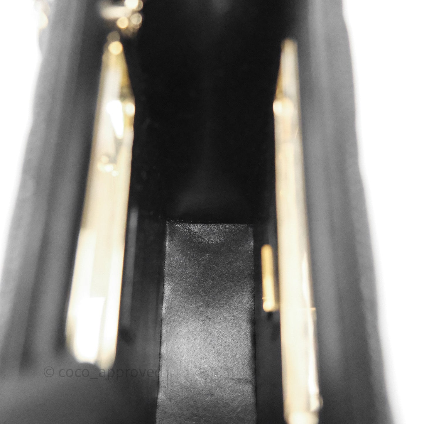 Chanel Evening Bag Black Caviar Gold Hardware 22S