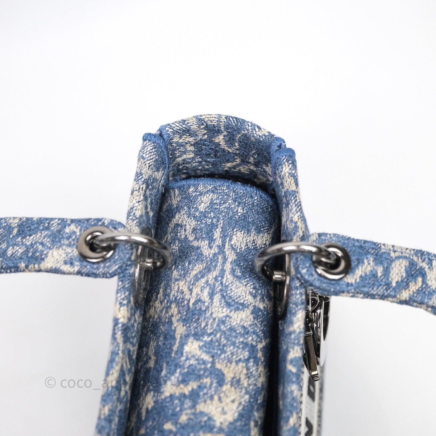 Christian Dior Medium Lady D-Lite Bag Blue Toile de Jouy Embroidery