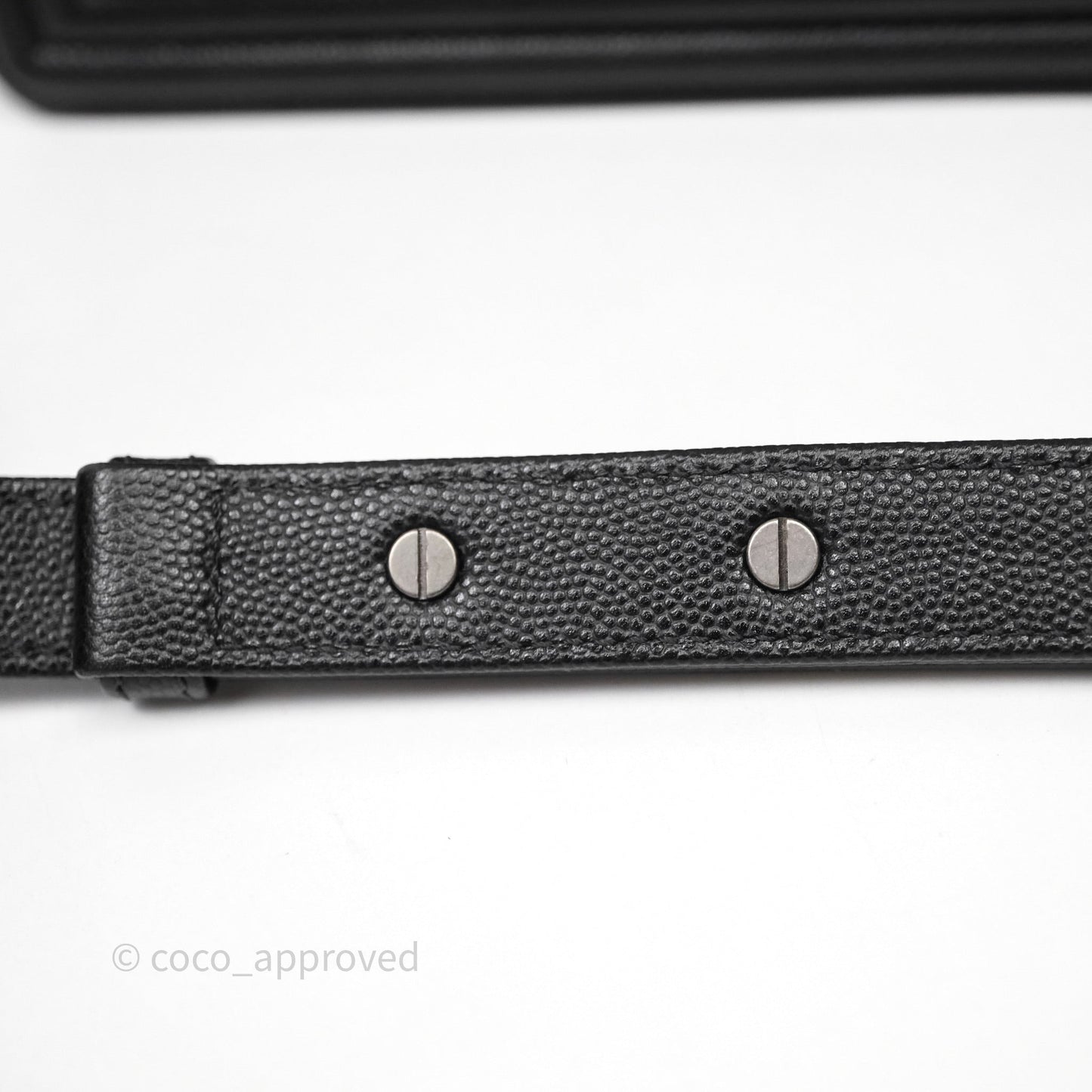 Chanel Quilted Medium Boy Black Caviar Ruthenium Hardware