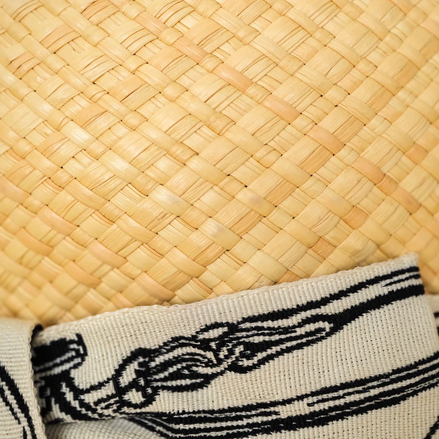 Hermès Carrousel Hat Naturel/ Ecru/ Noir