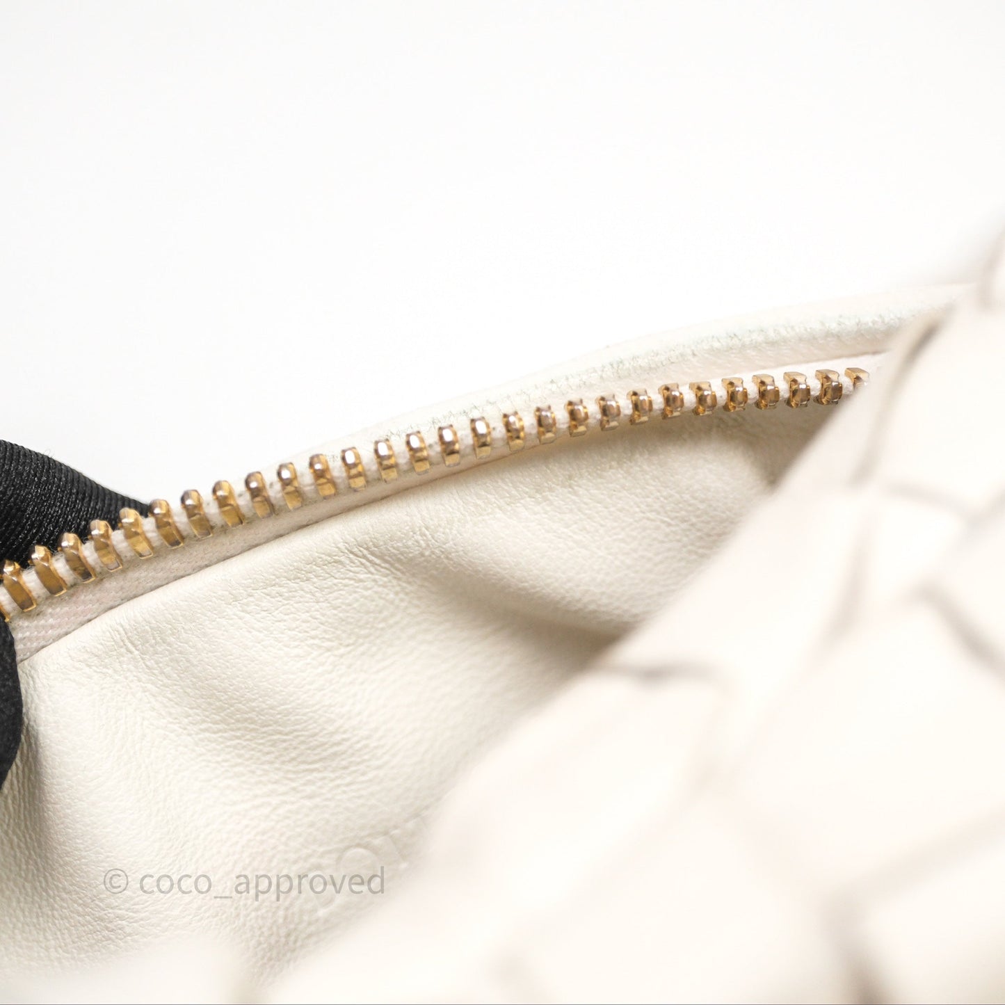 Bottega Veneta Mini Jodie Bag Intrecciato White Lambskin