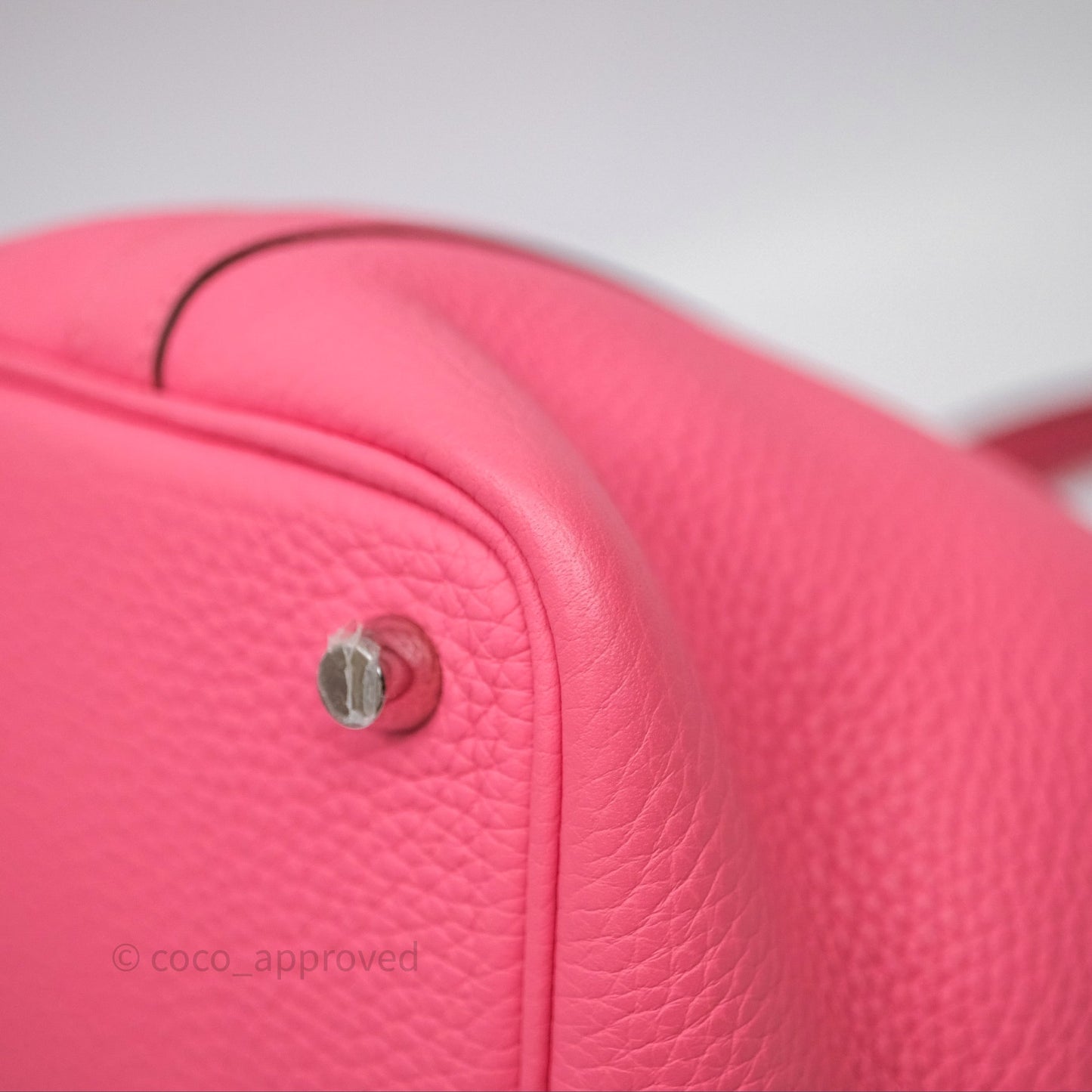 Hermes Picotin 18 Rose Azalee 8W Clemence Palladium Hardware