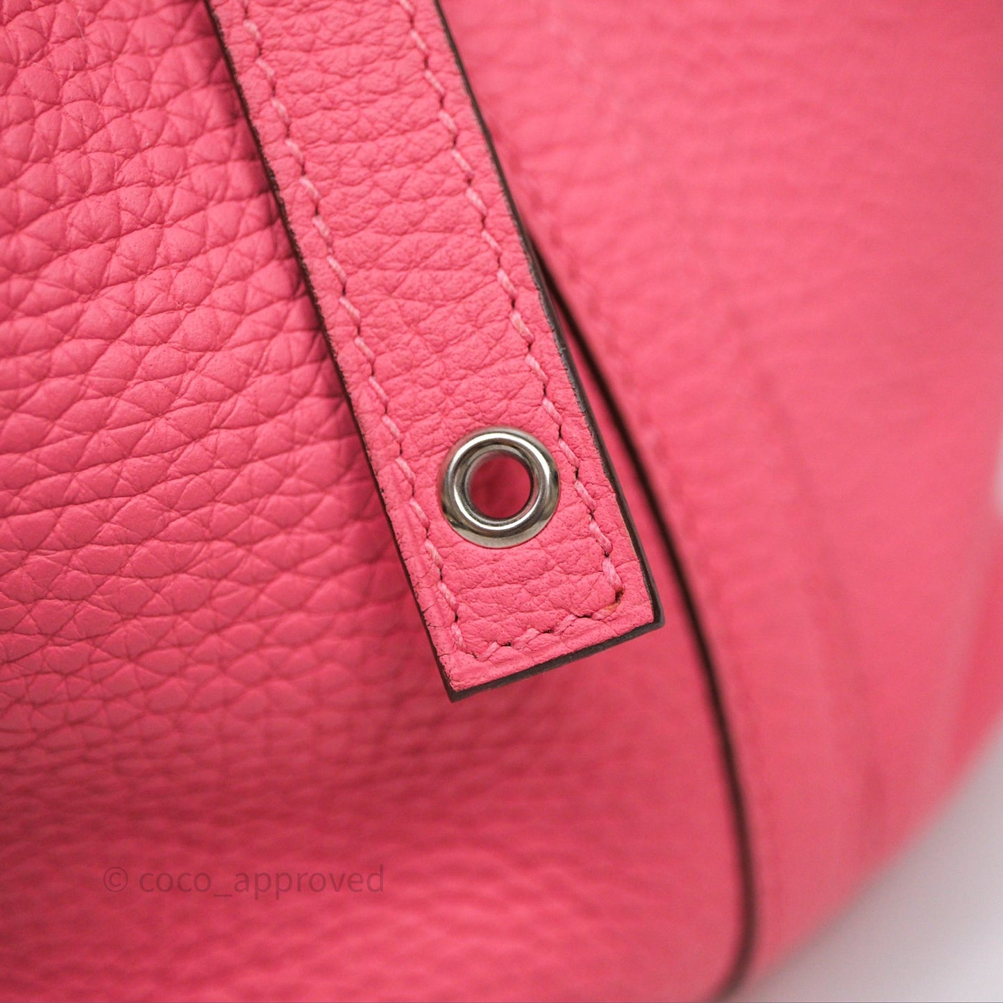 Hermes Picotin 18 Rose Azalee 8W Clemence Palladium Hardware