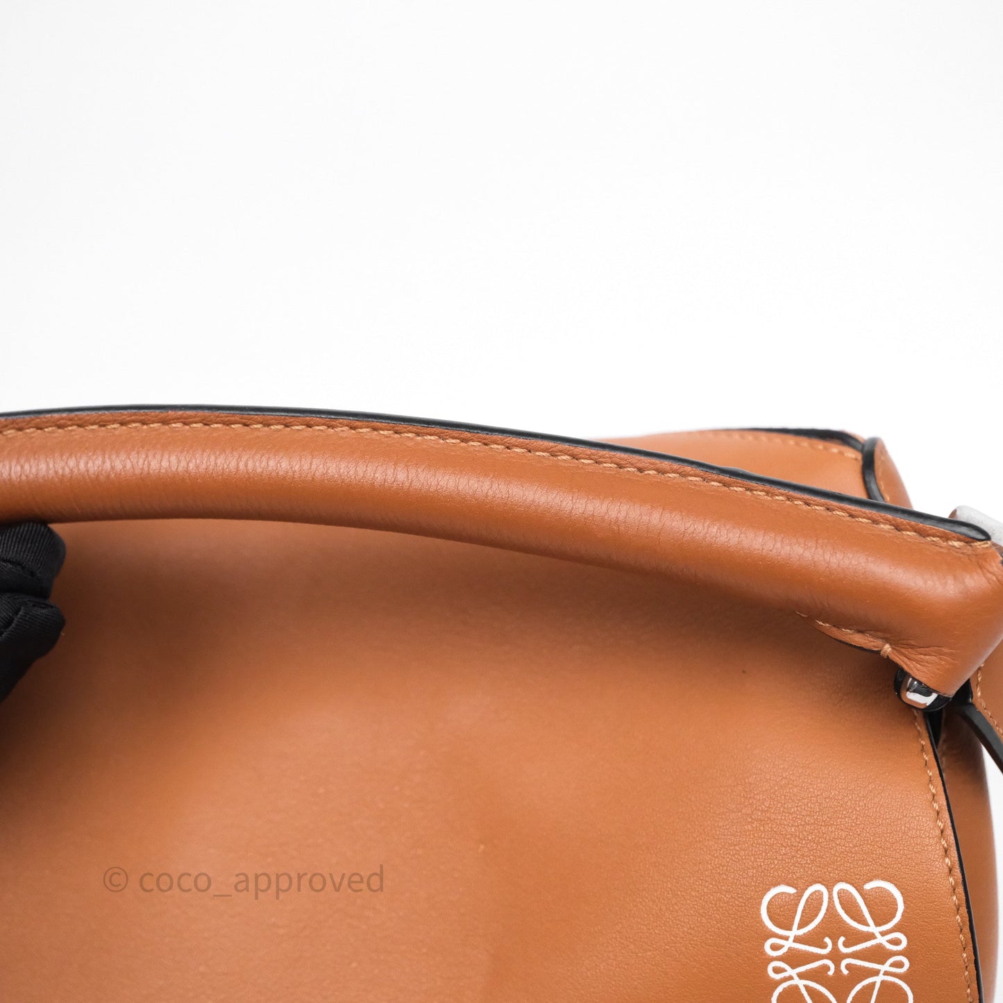 Loewe Medium Puzzle Bag Tan Calfskin Silver Hardware