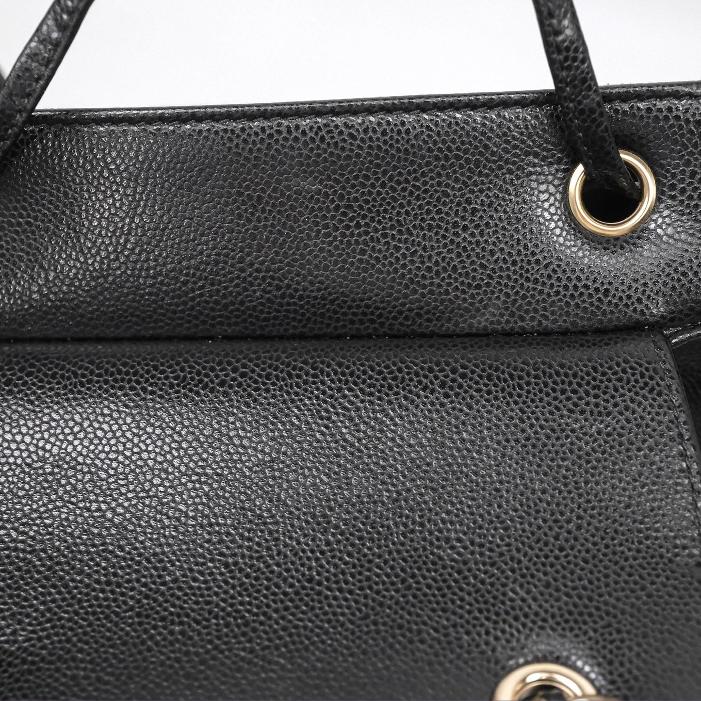 Chanel Quilted Business Affinity Backpack Black Caviar Gold Hardware