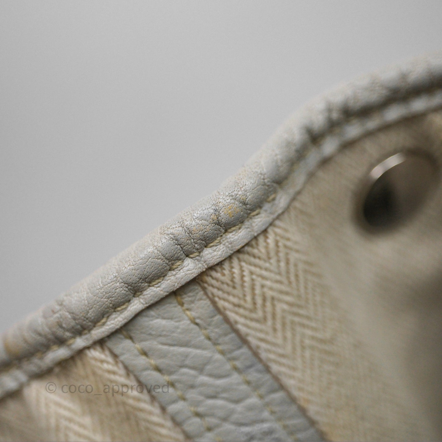 Hermes Garden Party 36 Bleu Grey Negonda Palladium Hardware