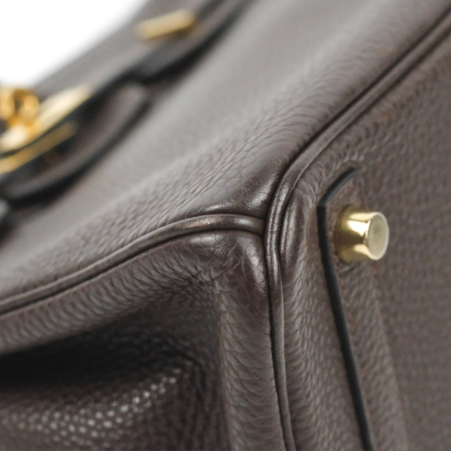 Hermes Birkin 25 Chocolate Gold Hardware