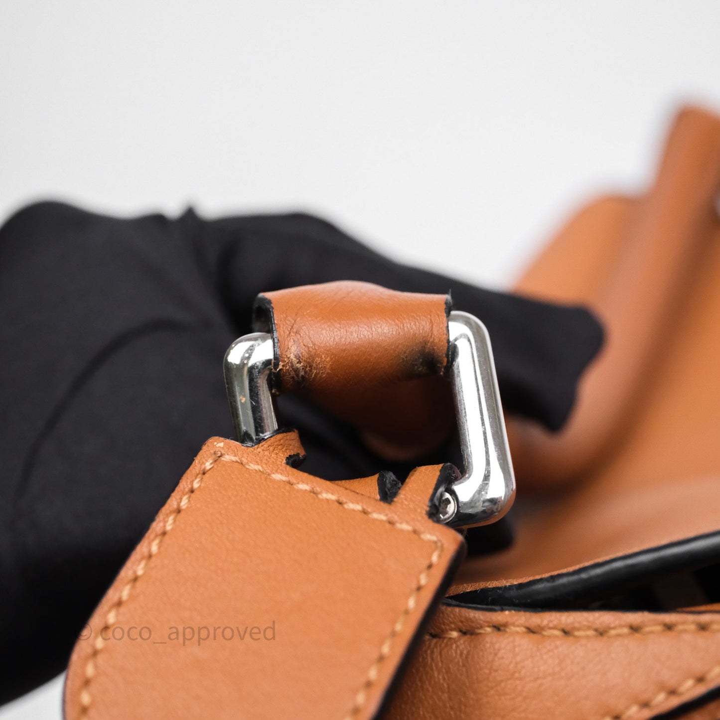 Loewe Medium Puzzle Bag Tan Calfskin Silver Hardware