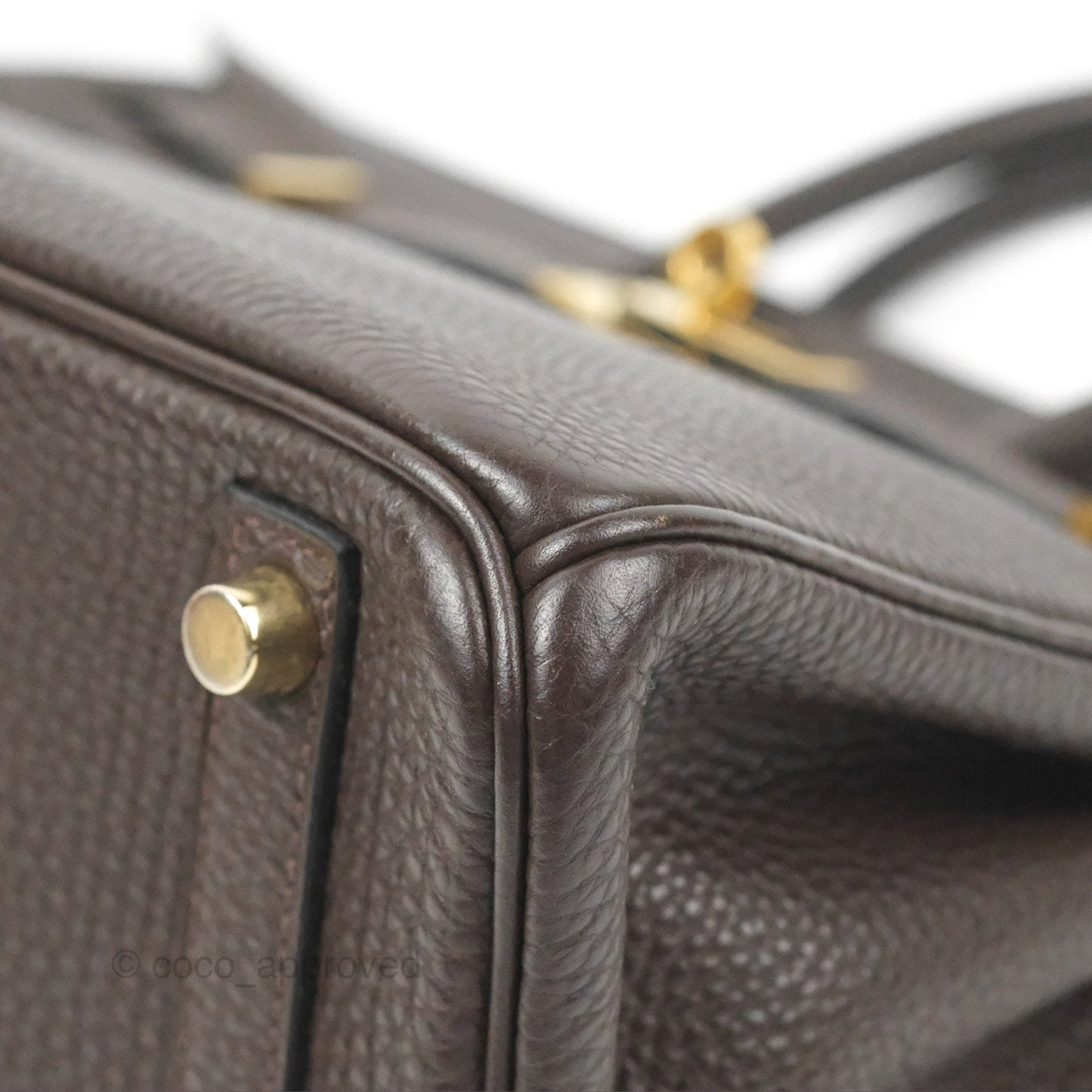Hermes Birkin 25 Chocolate Gold Hardware