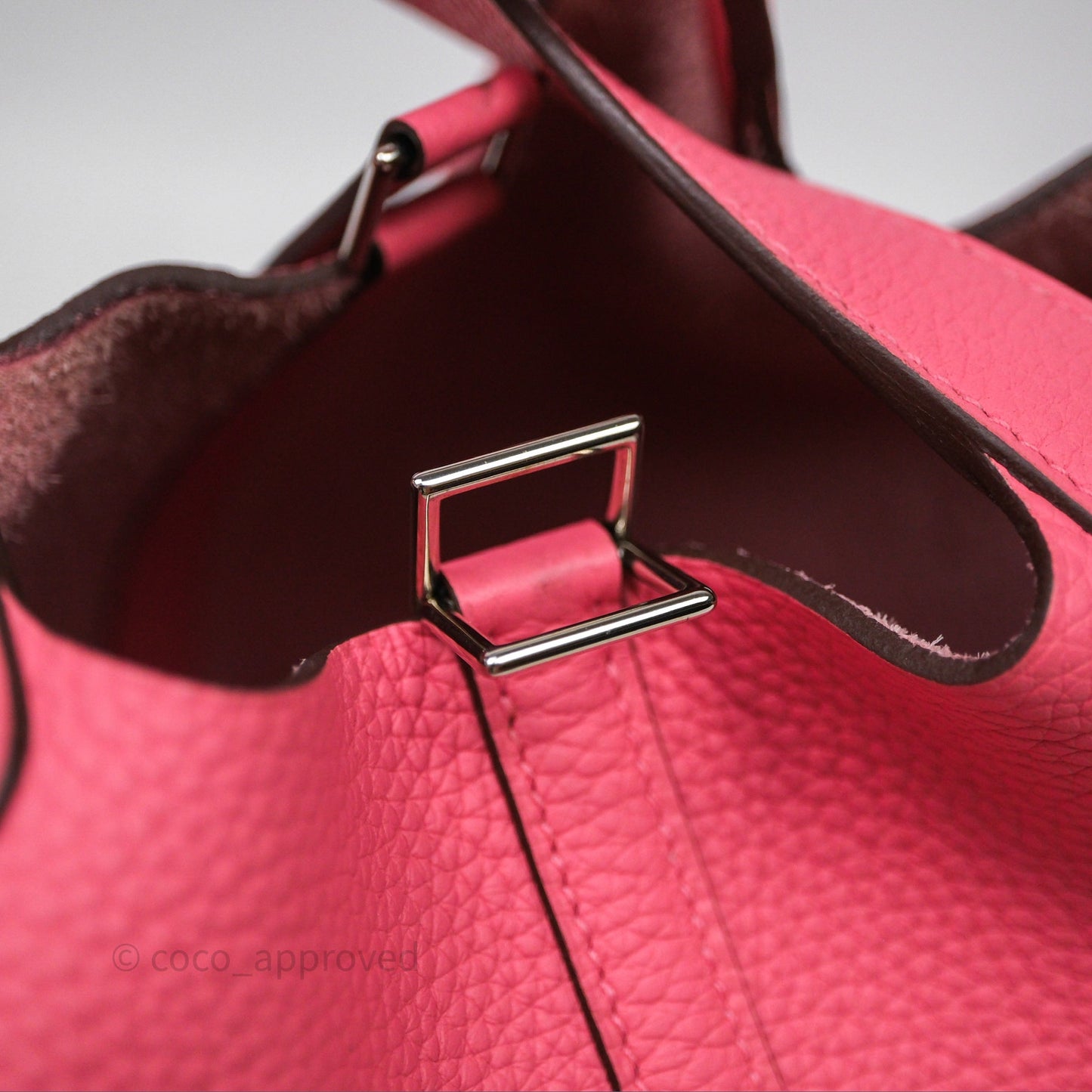 Hermes Picotin 18 Rose Azalee 8W Clemence Palladium Hardware