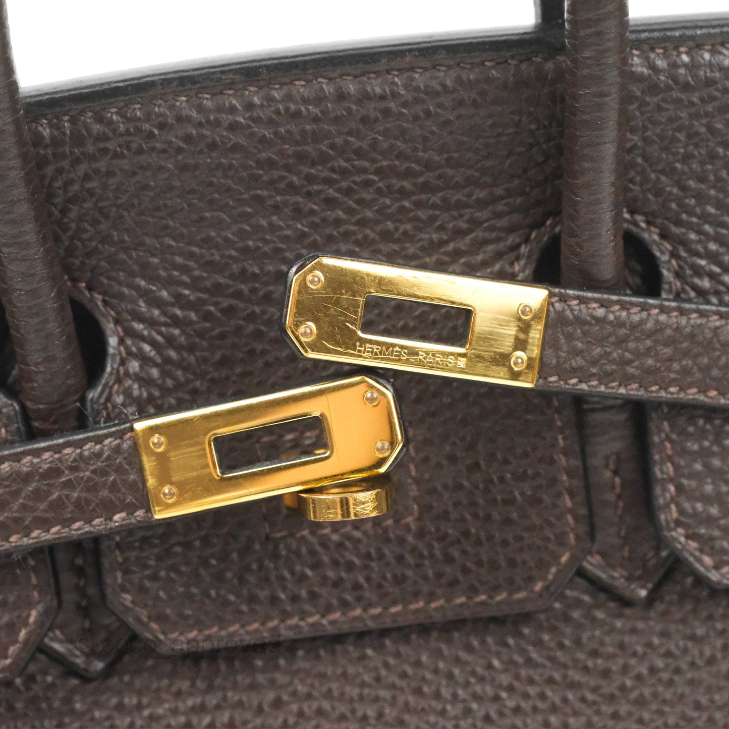 Hermes Birkin 25 Chocolate Gold Hardware