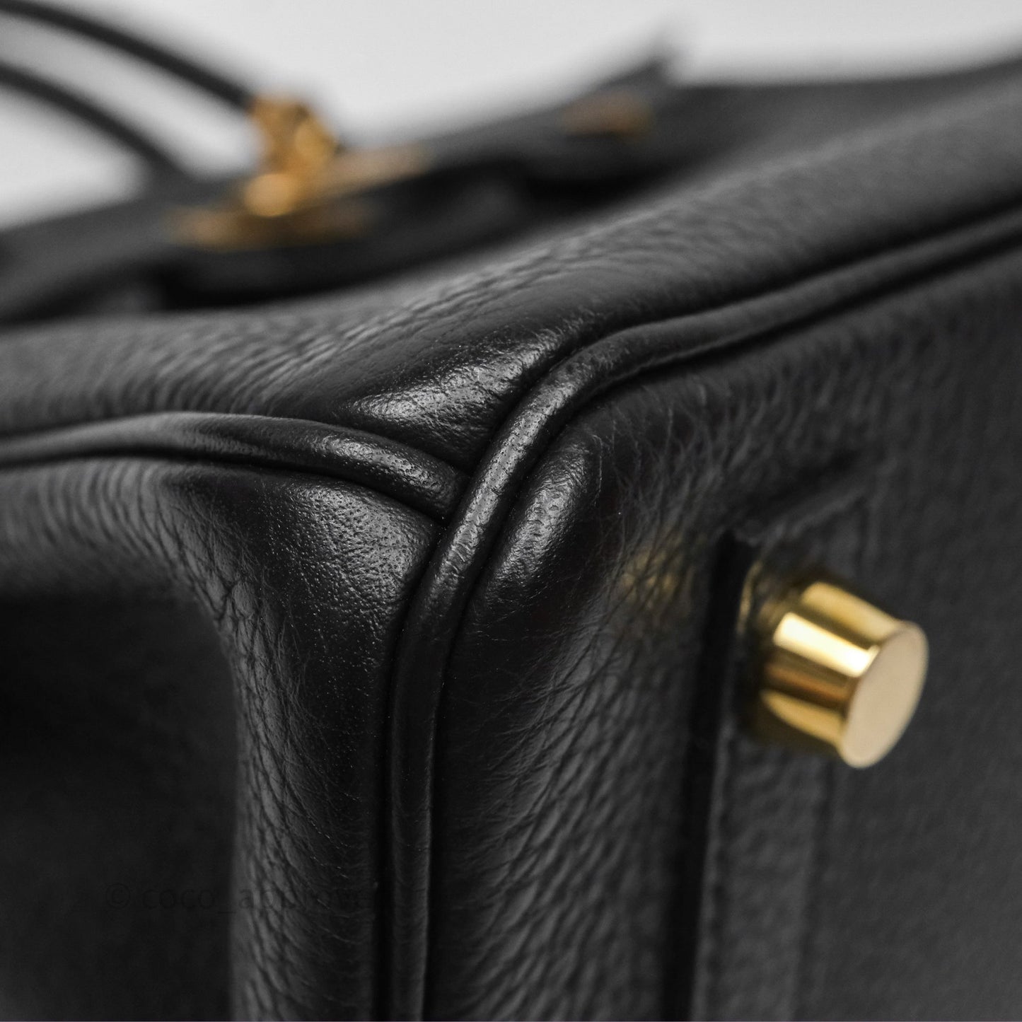 Hermes Birkin 25 Black Togo Gold Hardware