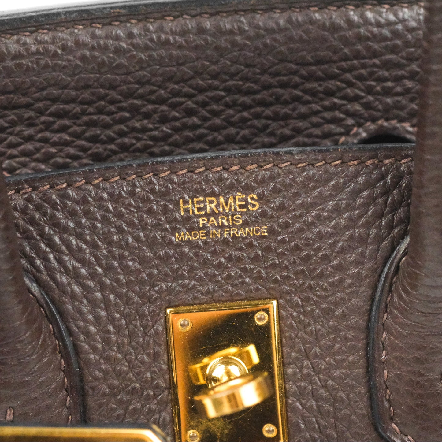 Hermes Birkin 25 Chocolate Gold Hardware