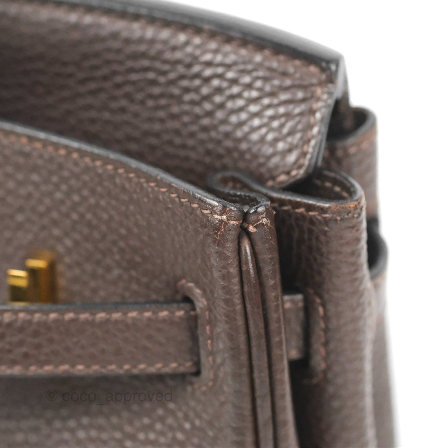 Hermes Birkin 25 Chocolate Gold Hardware