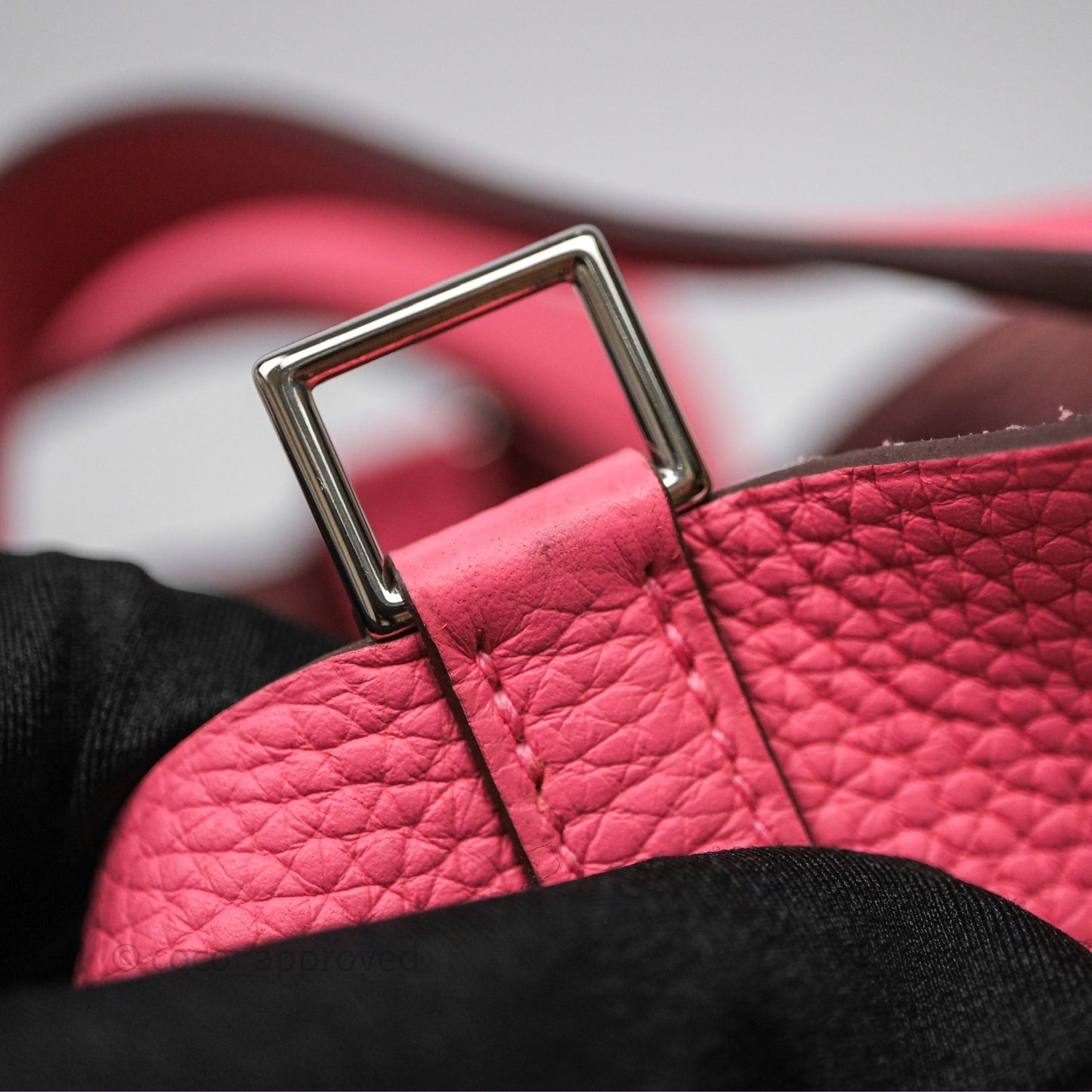 Hermes Picotin 18 Rose Azalee 8W Clemence Palladium Hardware