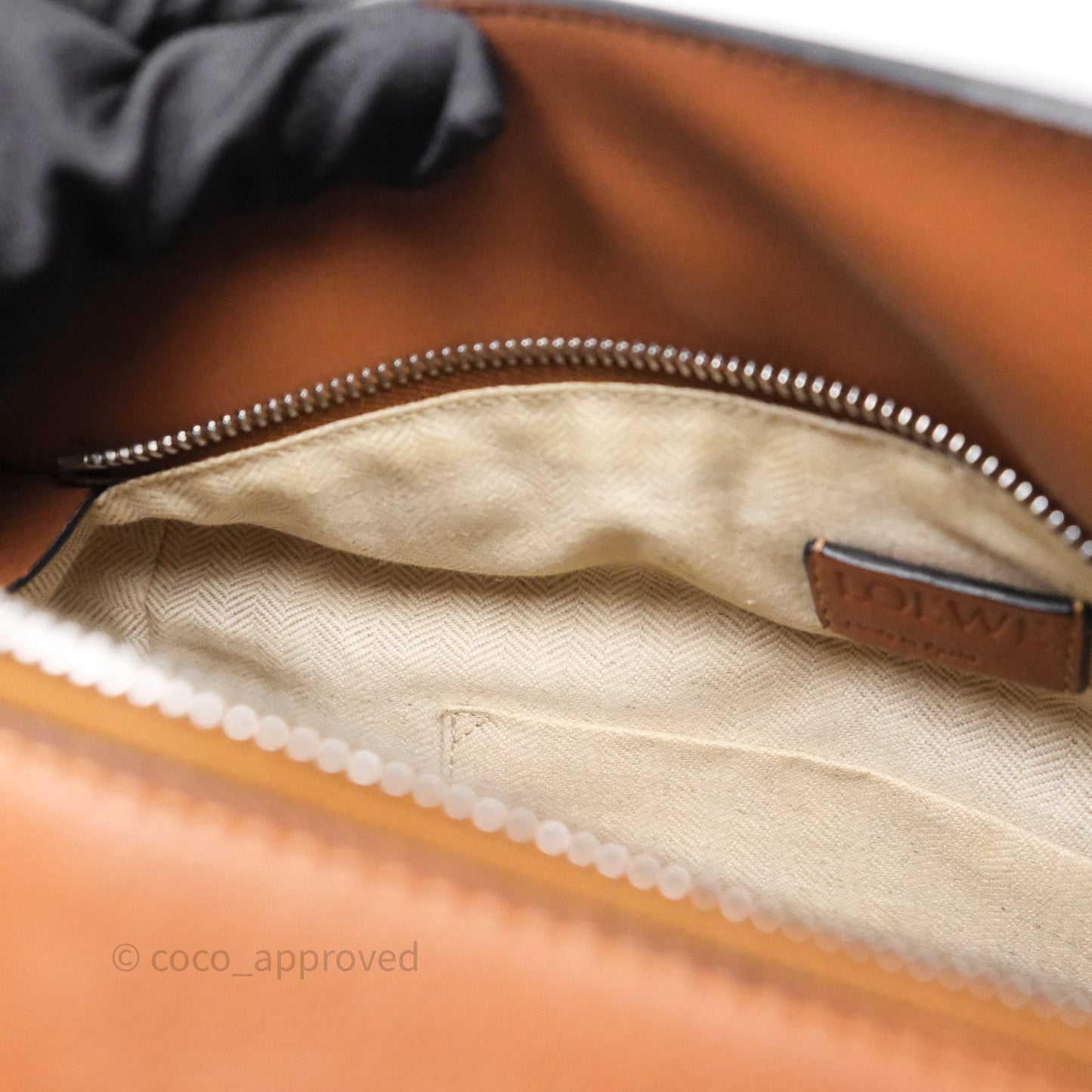 Loewe Medium Puzzle Bag Tan Calfskin Silver Hardware