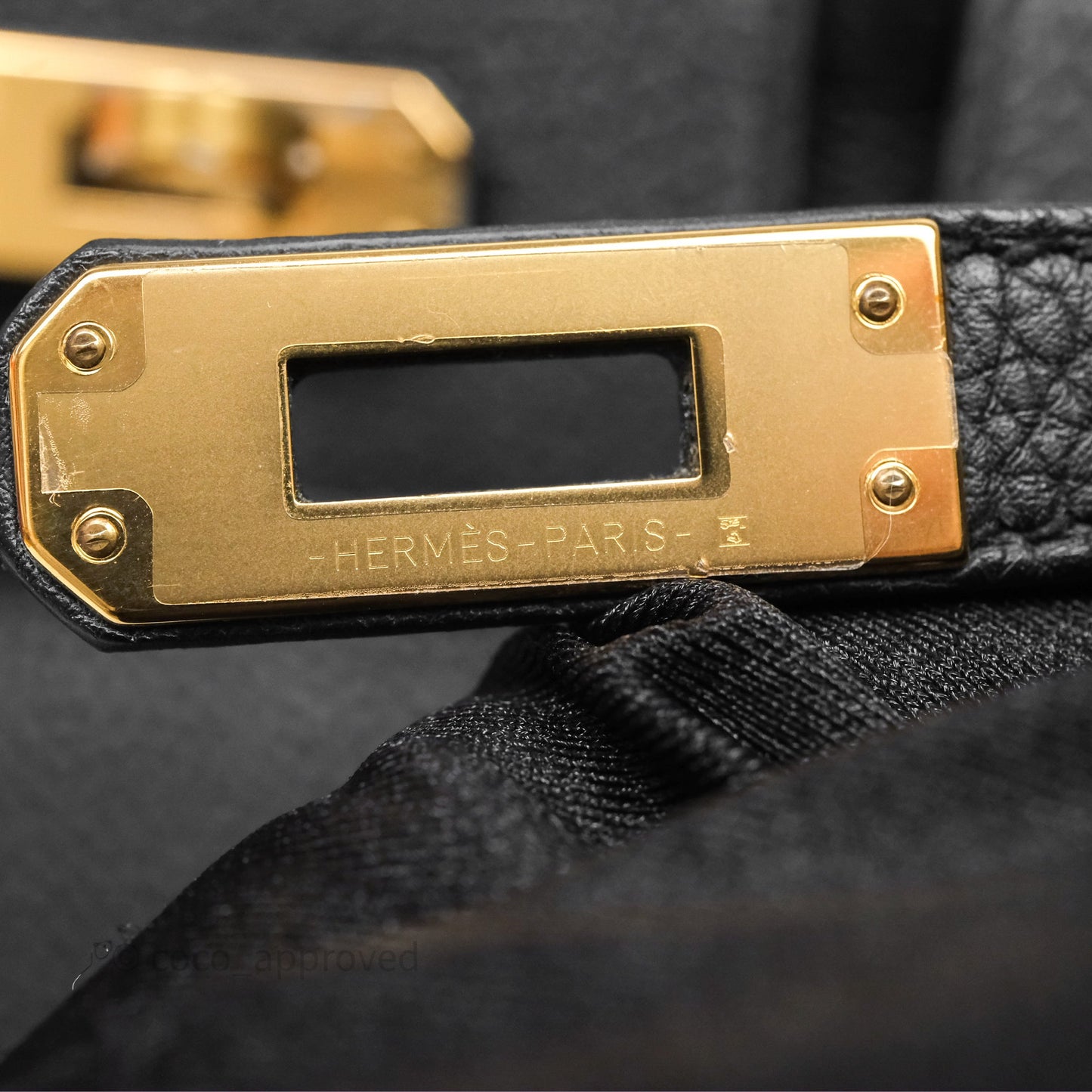 Hermes Birkin 25 Black Togo Gold Hardware