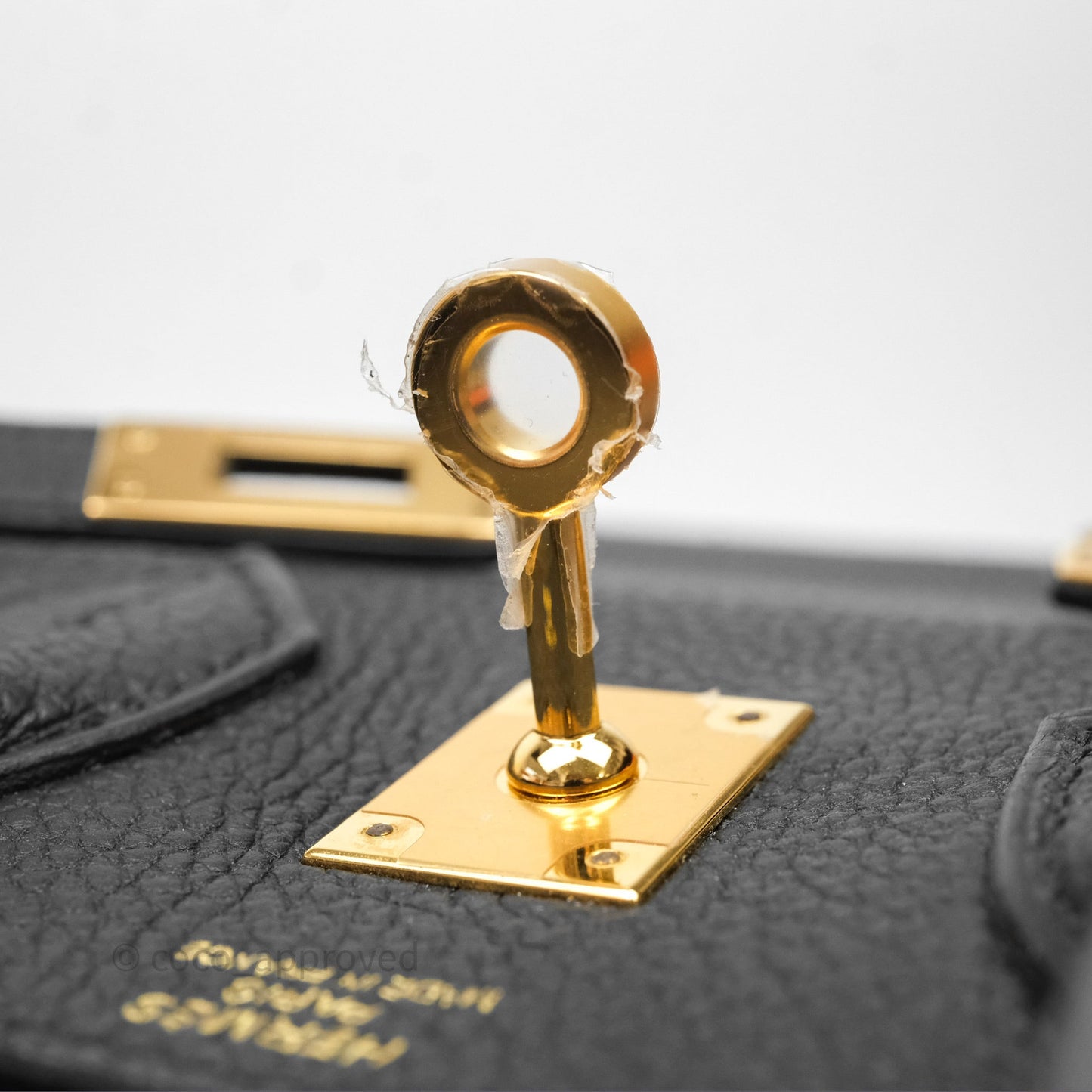 Hermes Birkin 25 Black Togo Gold Hardware