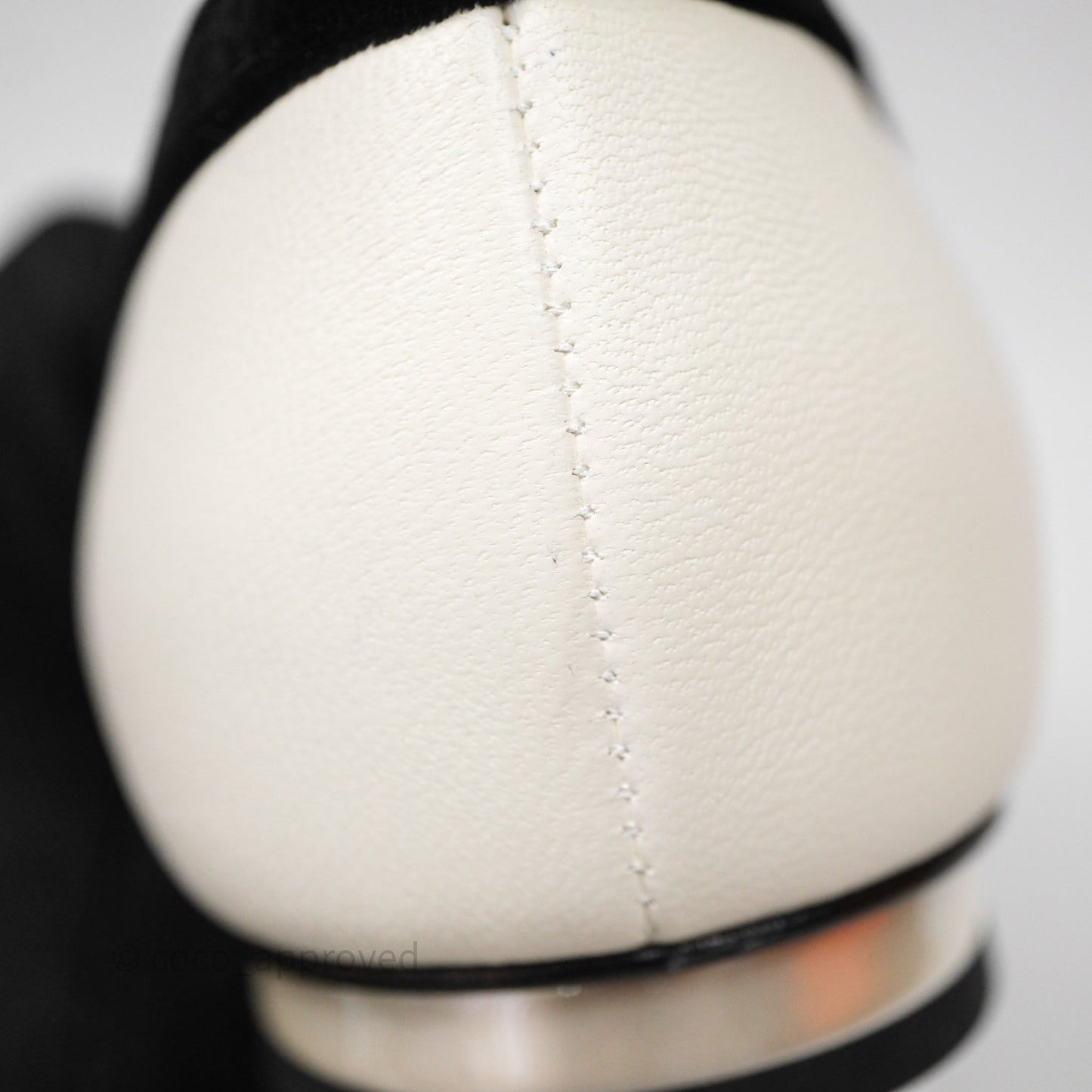 Chanel Mary Janes Flats White/Black Size 37.5