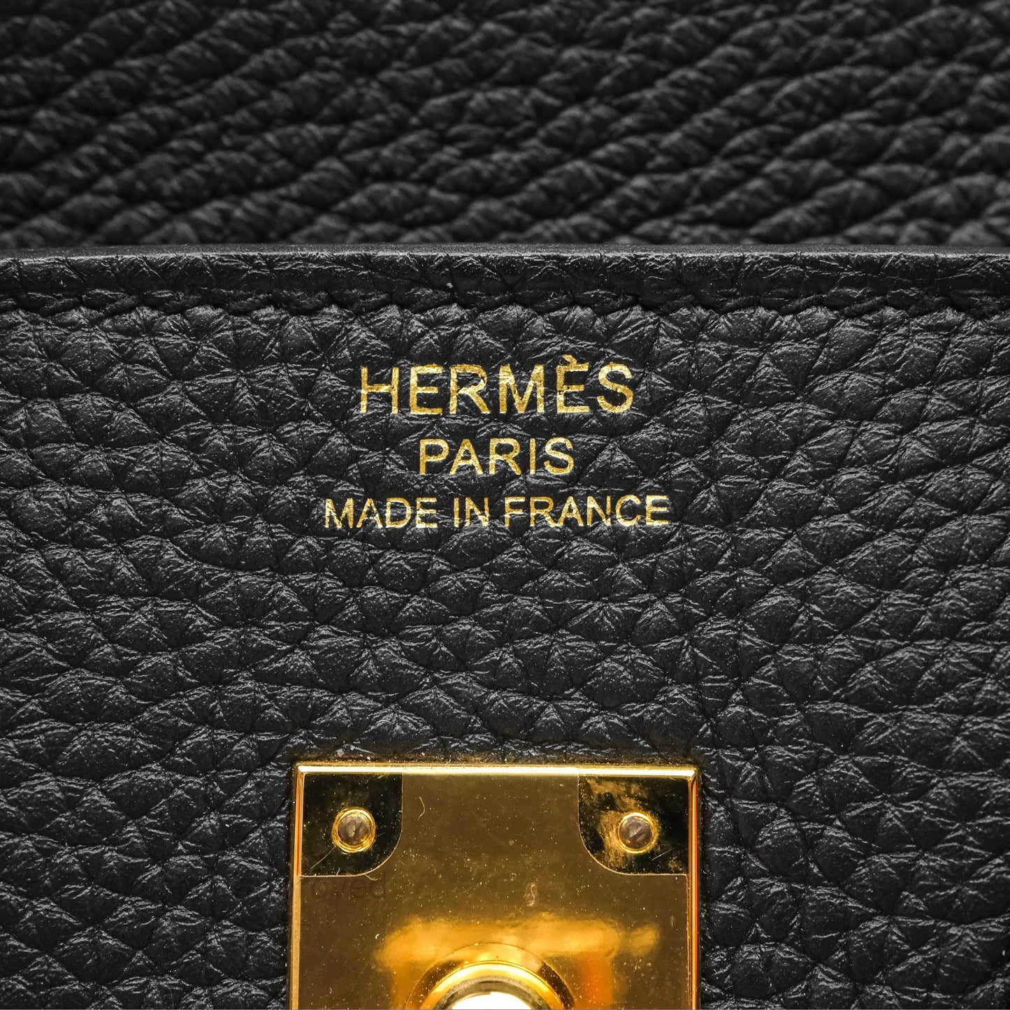 Hermes Birkin 25 Black Togo Gold Hardware