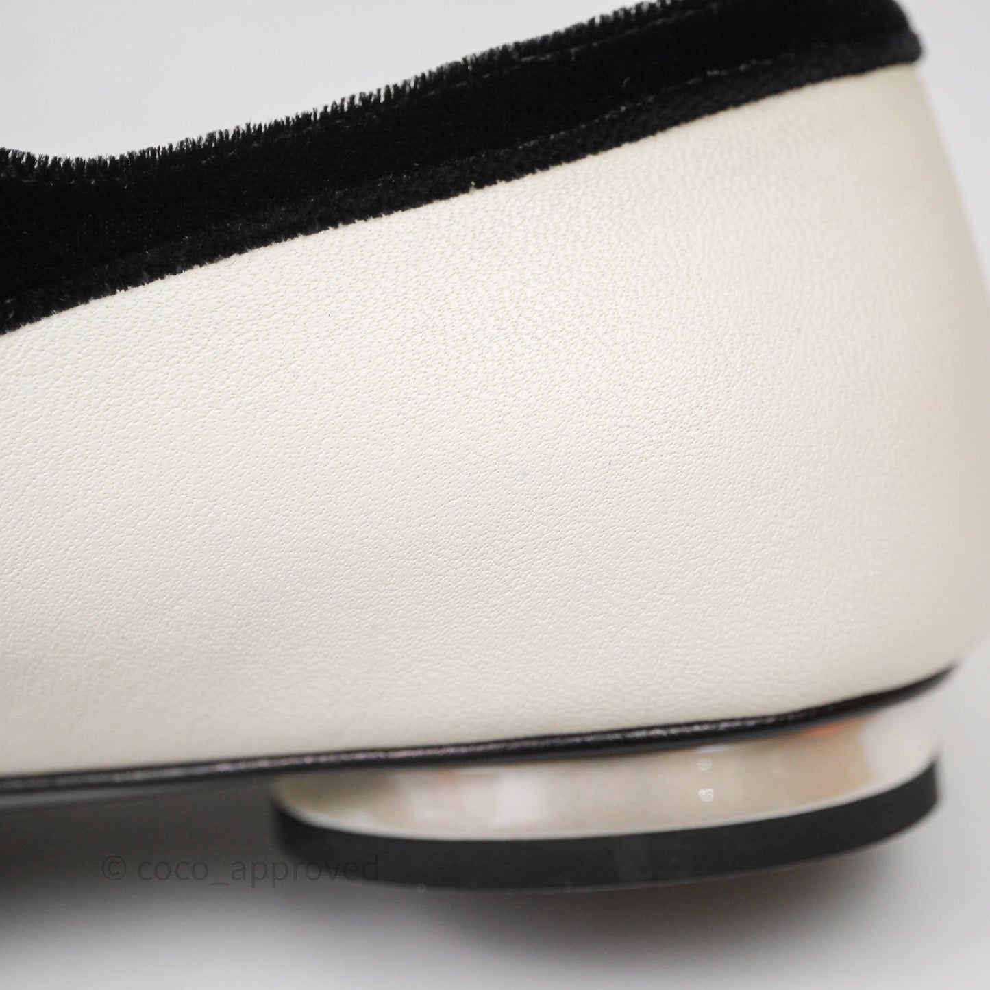Chanel Mary Janes Flats White/Black Size 37.5