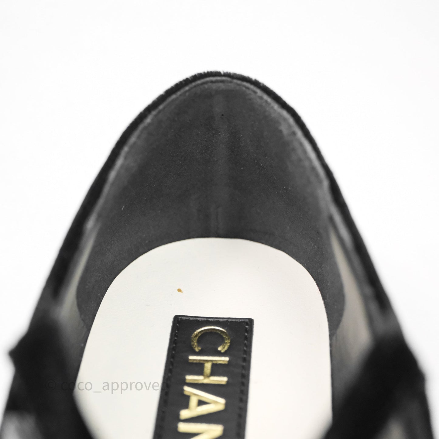 Chanel Mary Janes Flats White/Black Size 37.5