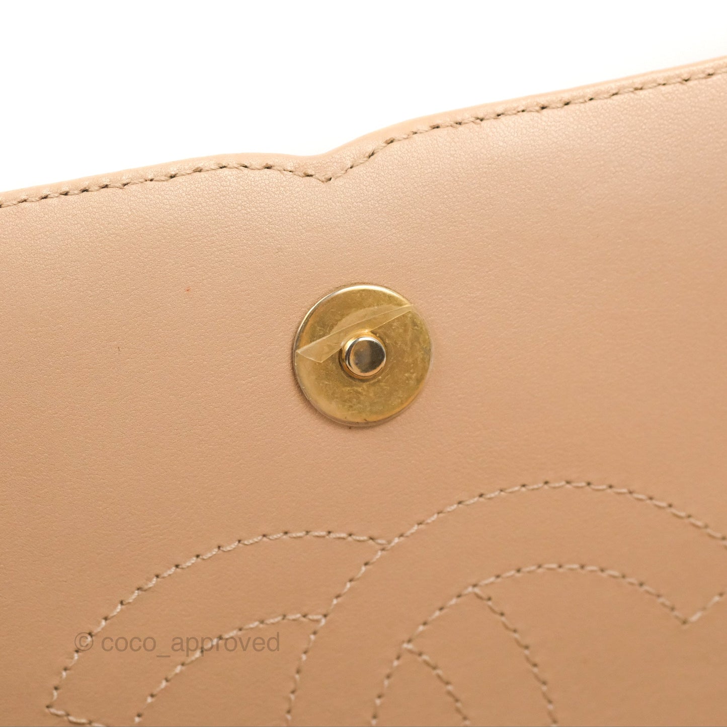 Chanel Quilted Medium CC Filigree Flap Beige Black Caviar
