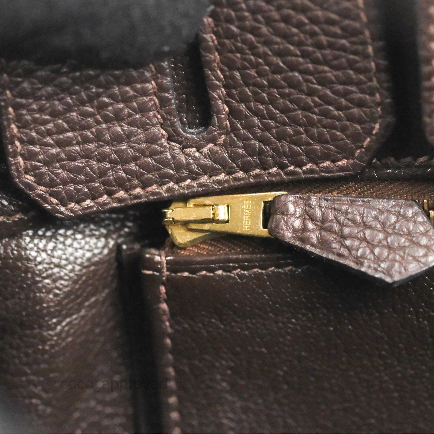 Hermes Birkin 25 Chocolate Gold Hardware