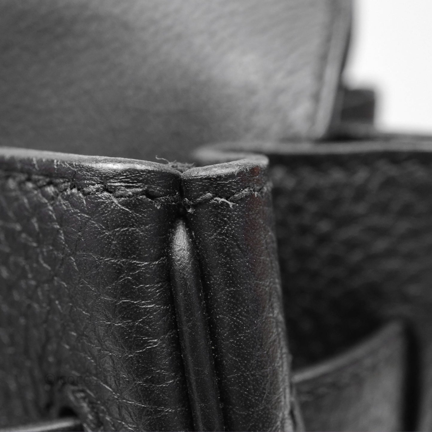 Hermes Birkin 25 Black Togo Gold Hardware