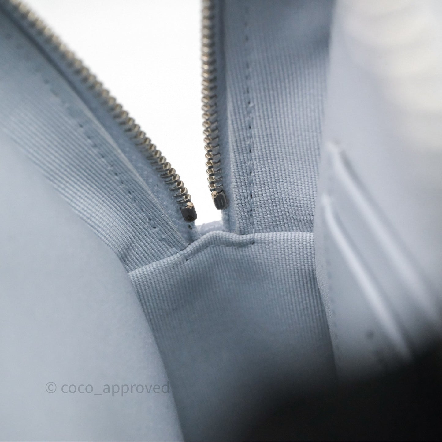 Chanel Classic Mini Backpack Light Blue Grey Caviar Silver Hardware