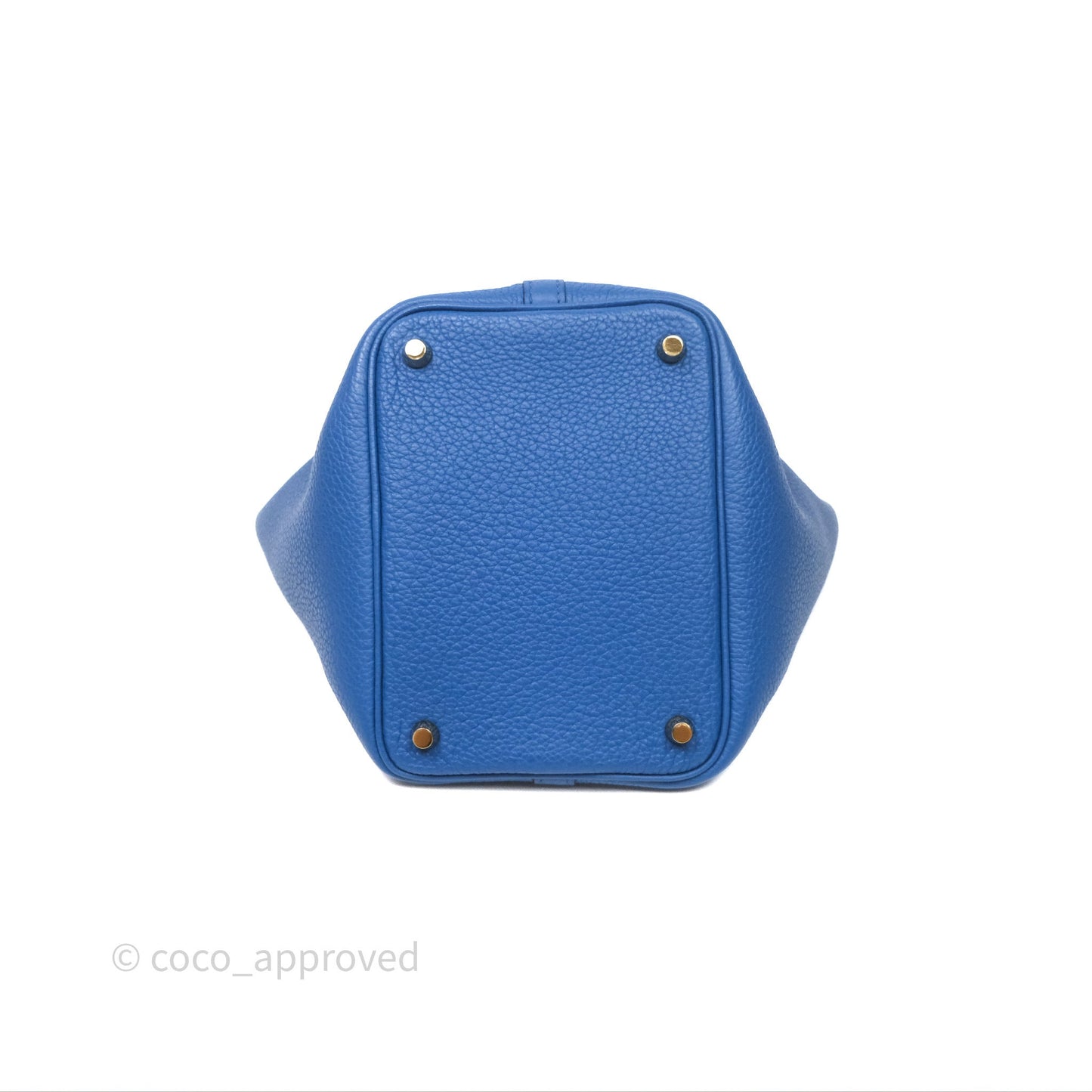 Hermès Picotin Lock 18 Taurillon Maurice 71 Bleu France Gold Hardware